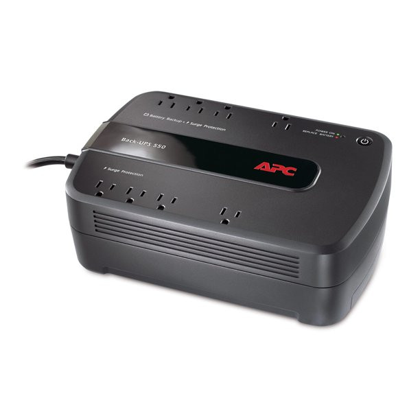 APC UPS Battery Backup & Surge Protector. APC 550VA Back-UPS