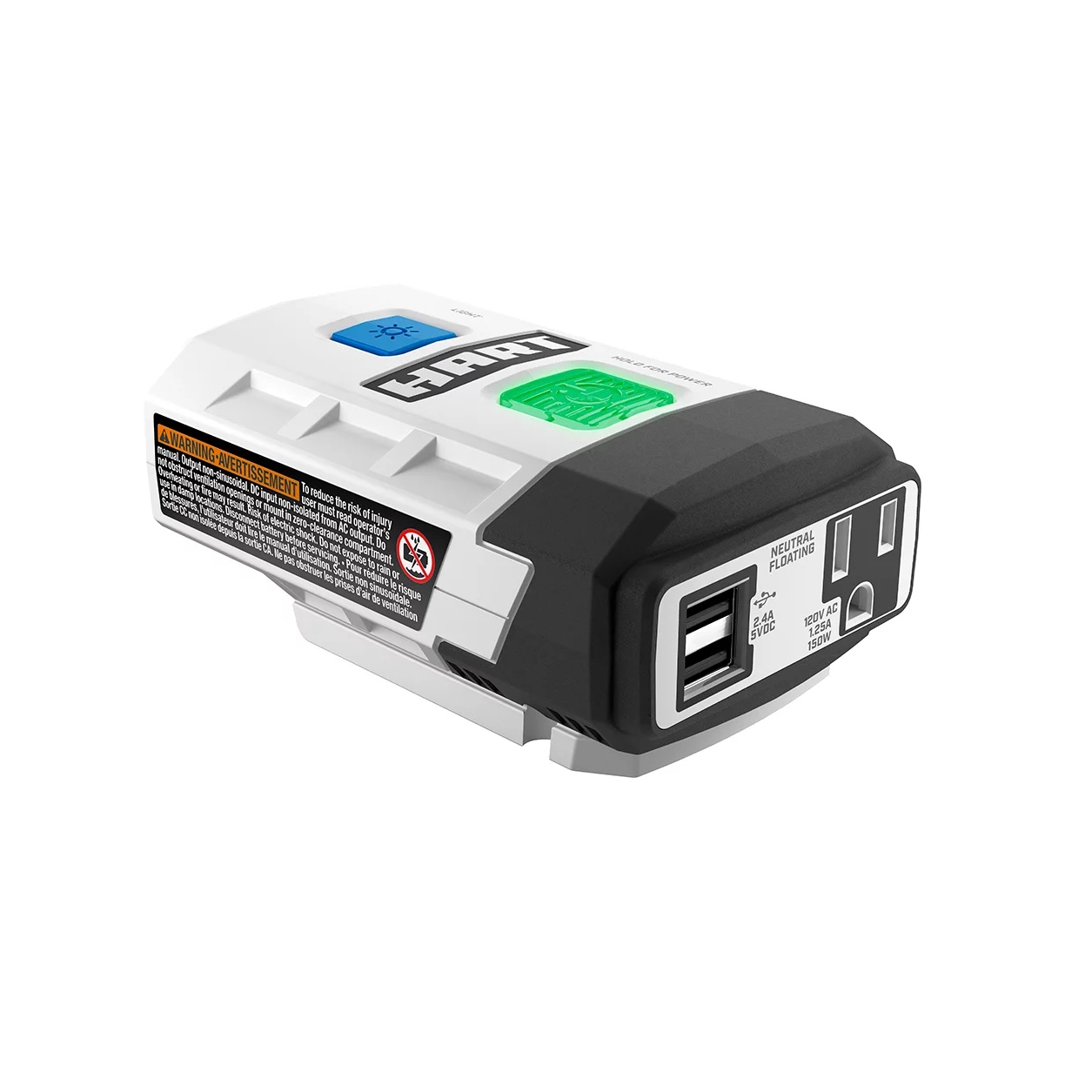 Hart HGBT150 20-Volt Power Source/Inverter (Battery Not Included)