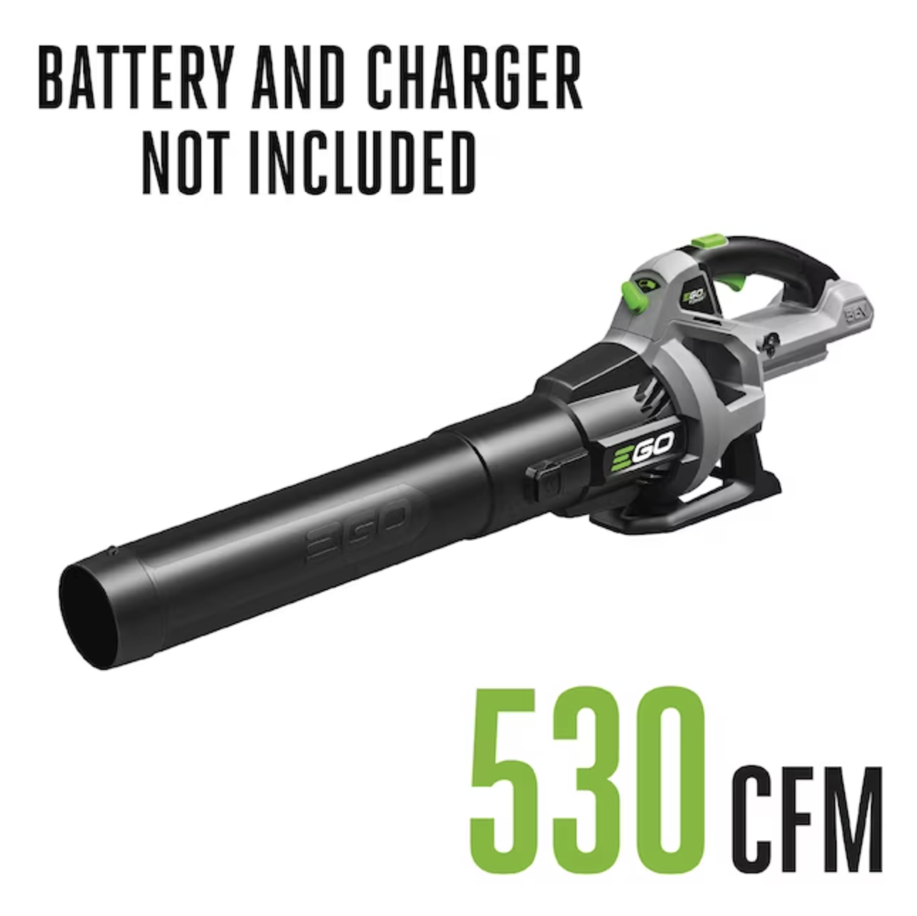 Ego Power+ 56-volt 530-CFM 110-MPH Battery Handheld Leaf Blower