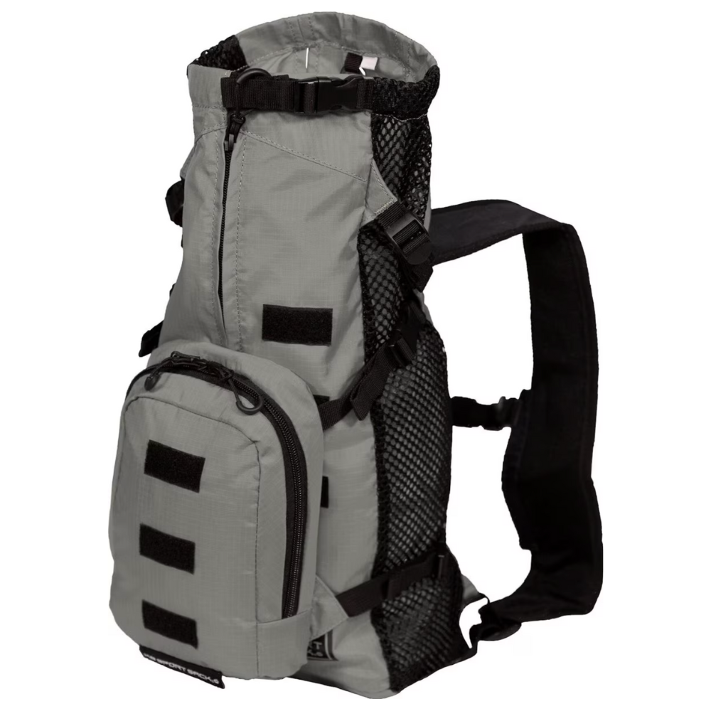 K9 Sport Sack Grey Walk-On Packable Backpack Dog Carrier. Small
