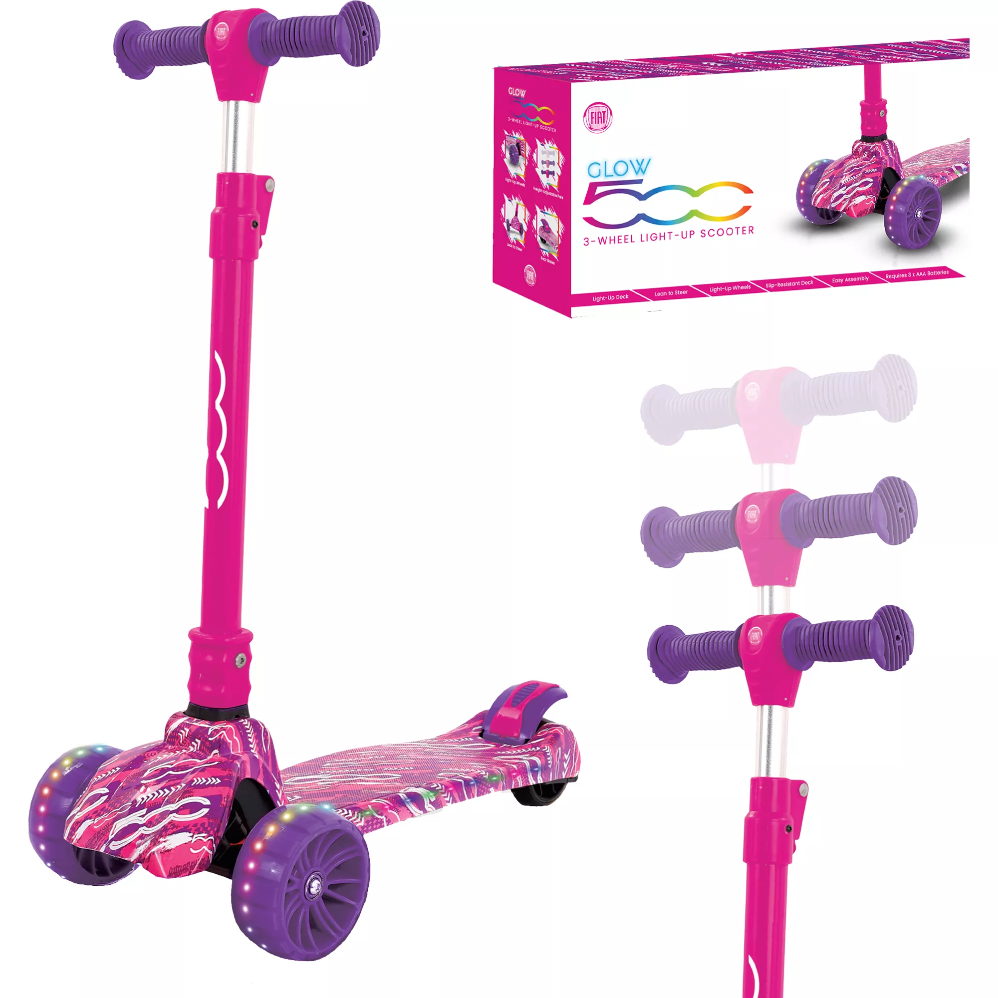 Fiat Youth Meshed Kick Scooter. Pink
