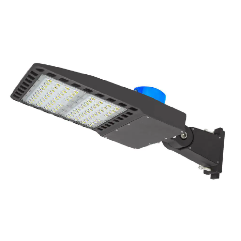Wyzm Outdoor 1500- Watt Equivalent Integrated LED 300W Slip Fitter Parking Lot Area Light 5500K 39000 Lumens with Photocell