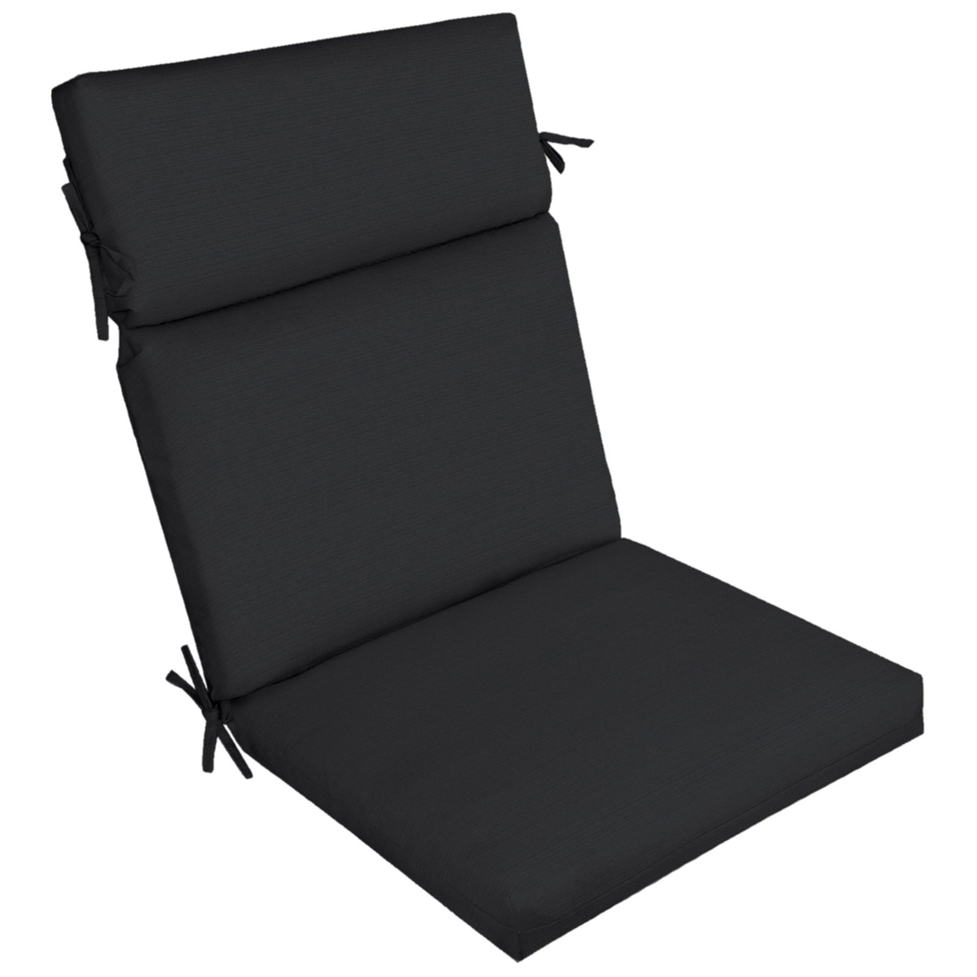 Better Homes & Gardens Rectangle Outdoor Chair Cushion. Black
