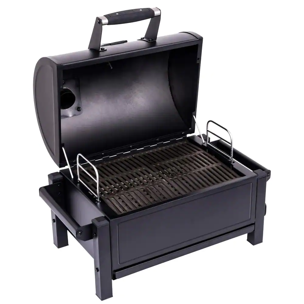 Oklahoma Joe-s Rambler Portable Charcoal Grill In Black With 218 Sq. In. Cook Space
