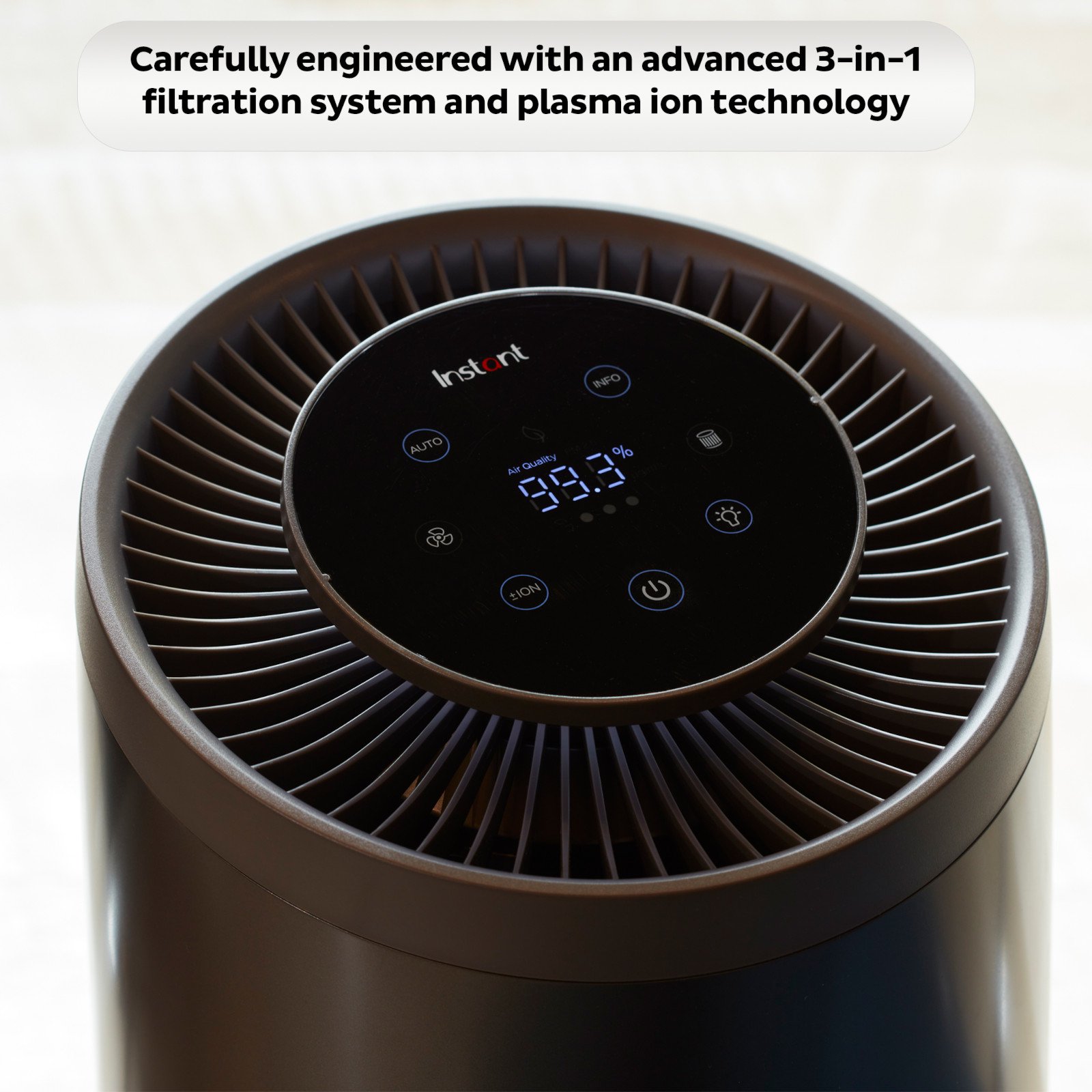 Instant Pot AP200 HEPA Quiet Air Purifier with Plasma Ion Technology for Rooms up to 1140 Sq.Ft.