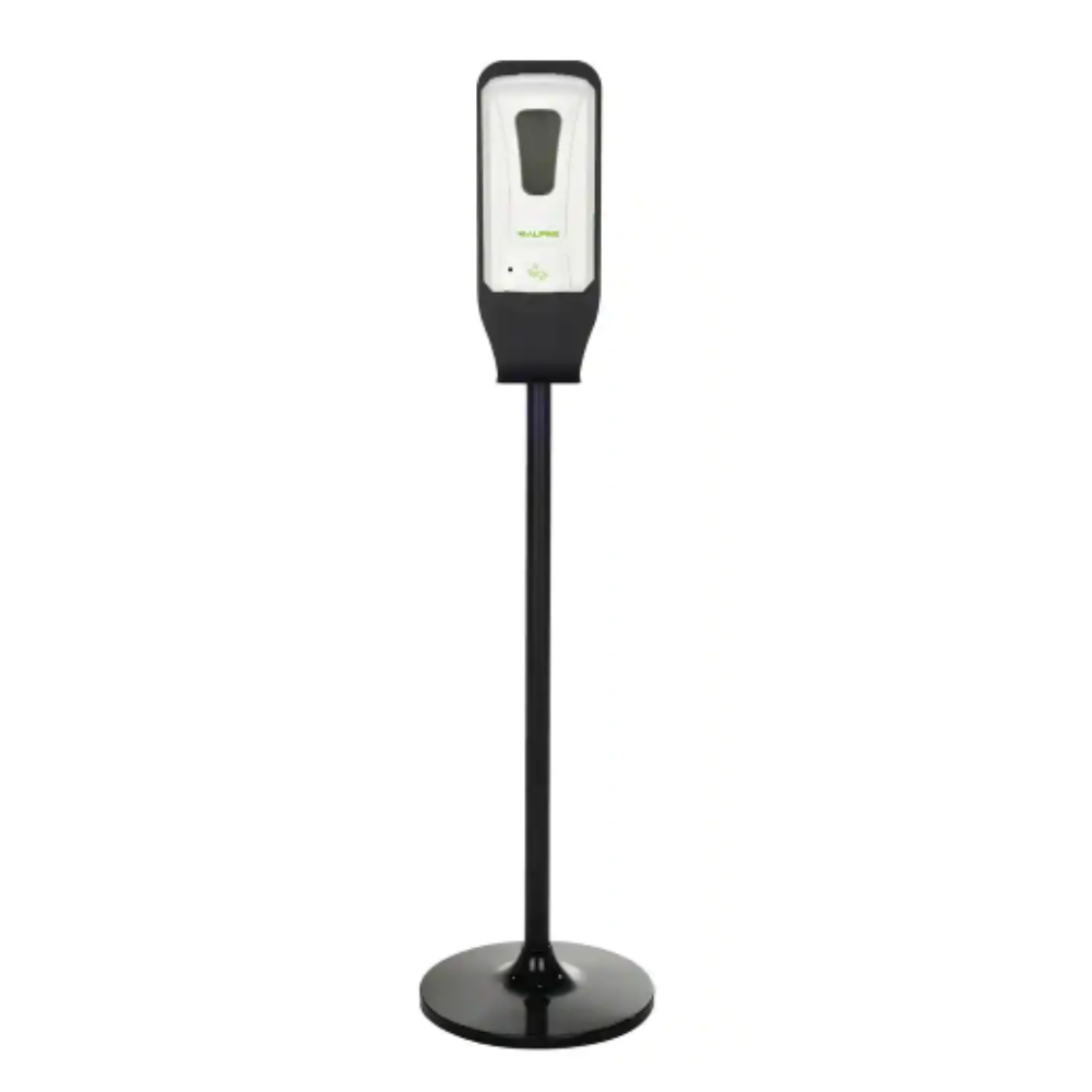 Alpine Industries 40 oz.. Automatic Soap and Gel Hand Sanitizer Dispenser in White with Floor Stand