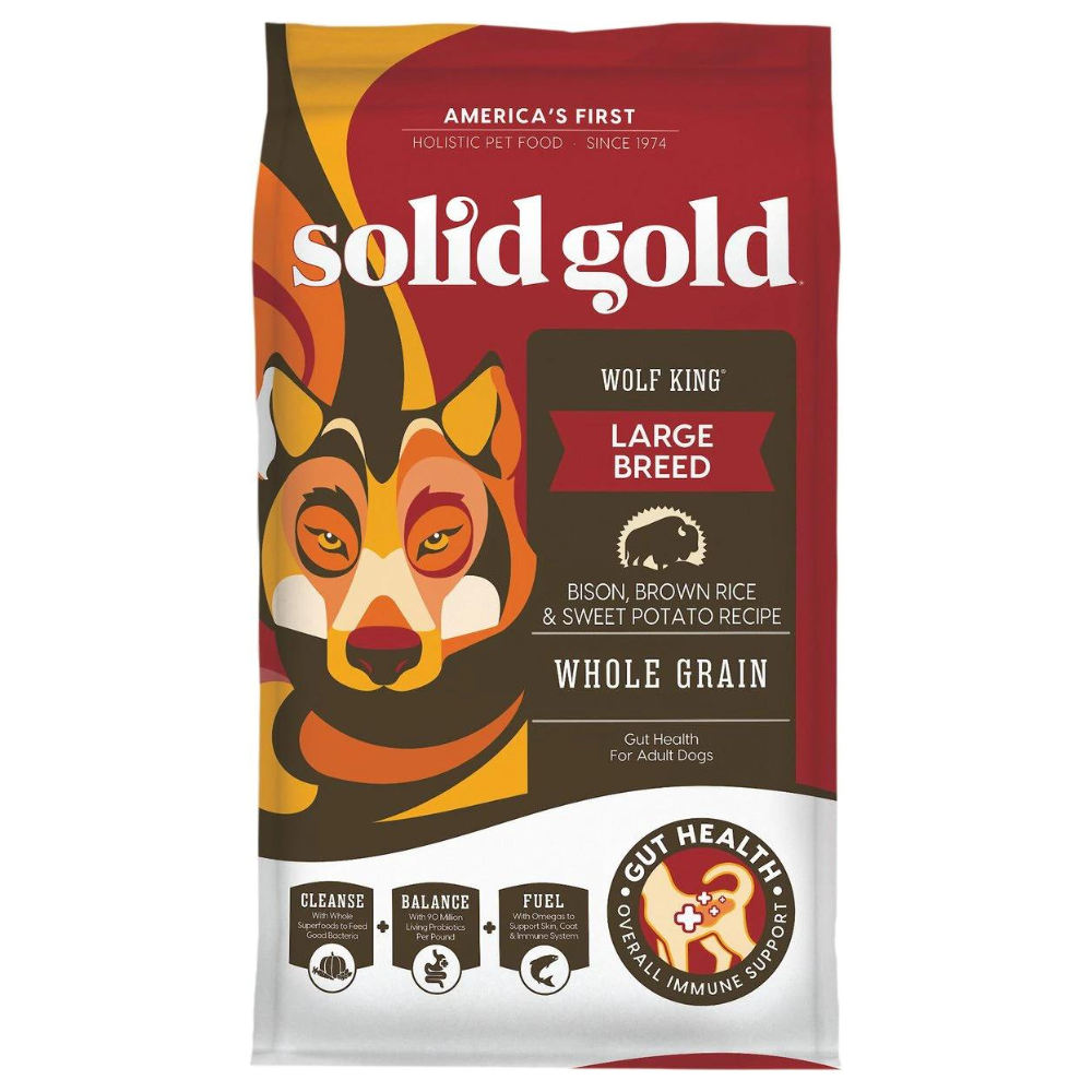 Solid Gold Wolf King Bison & Brown Rice Recipe with Sweet Potatoes Large Breed Adult Dry Dog Food