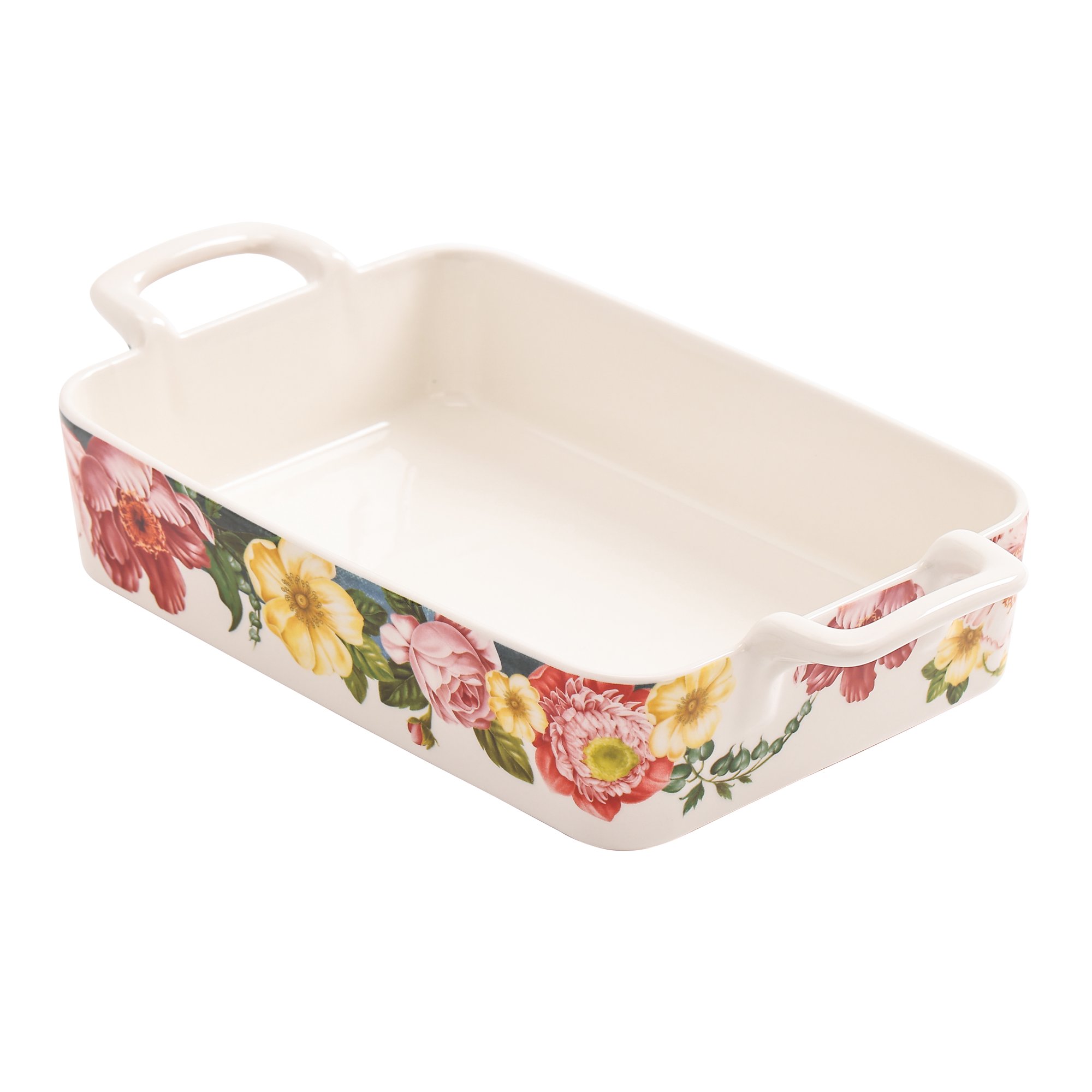 Bico International Peony Heaven Stoneware Baking Dish. Lasagna Pan