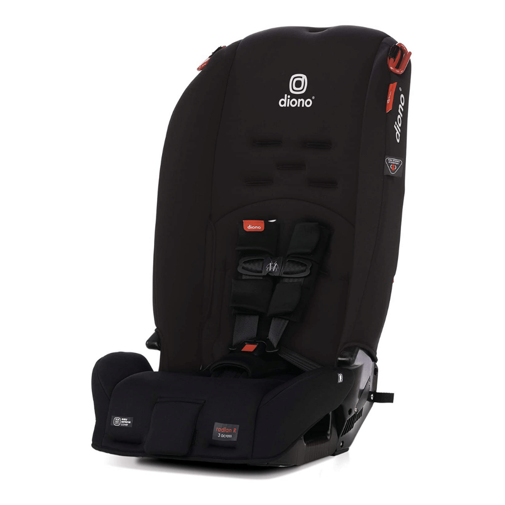 Diono Radian 3R. 3-in-1 Convertible Rear & Forward Facing Convertible Car Seat. High-Back Booster. Black Jet