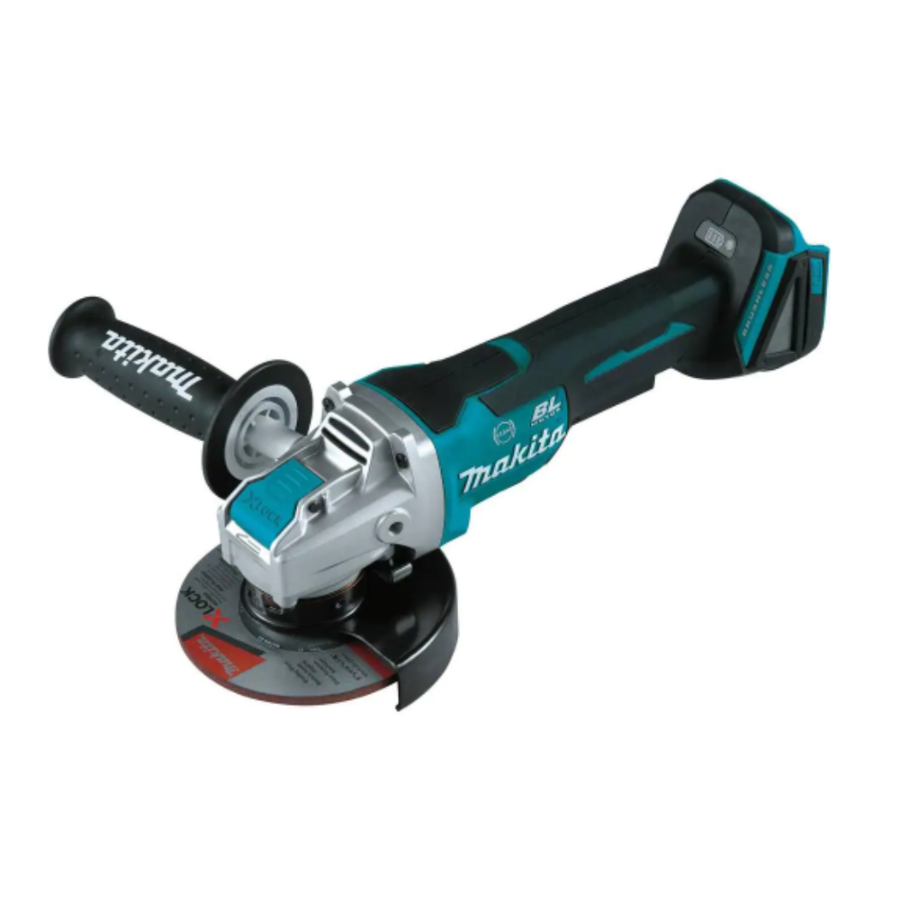 Makita 18V LXT Lithium-Ion Brushless Cordless 4-1/2 in./5 in. Paddle Switch X-LOCK Angle Grinder with AFT. Tool Only