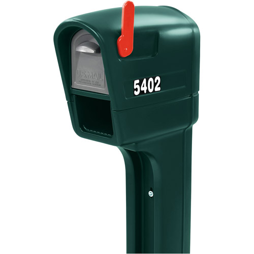 MailMaster Plus Plastic Mailbox with Spruce Finish