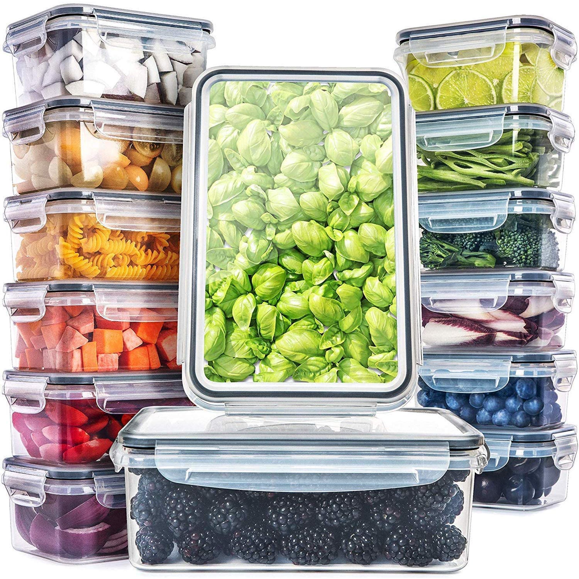 Fullstar 28-Piece Variety Pack Food Storage Containers with Lids. BPA-Free (14-Pack)