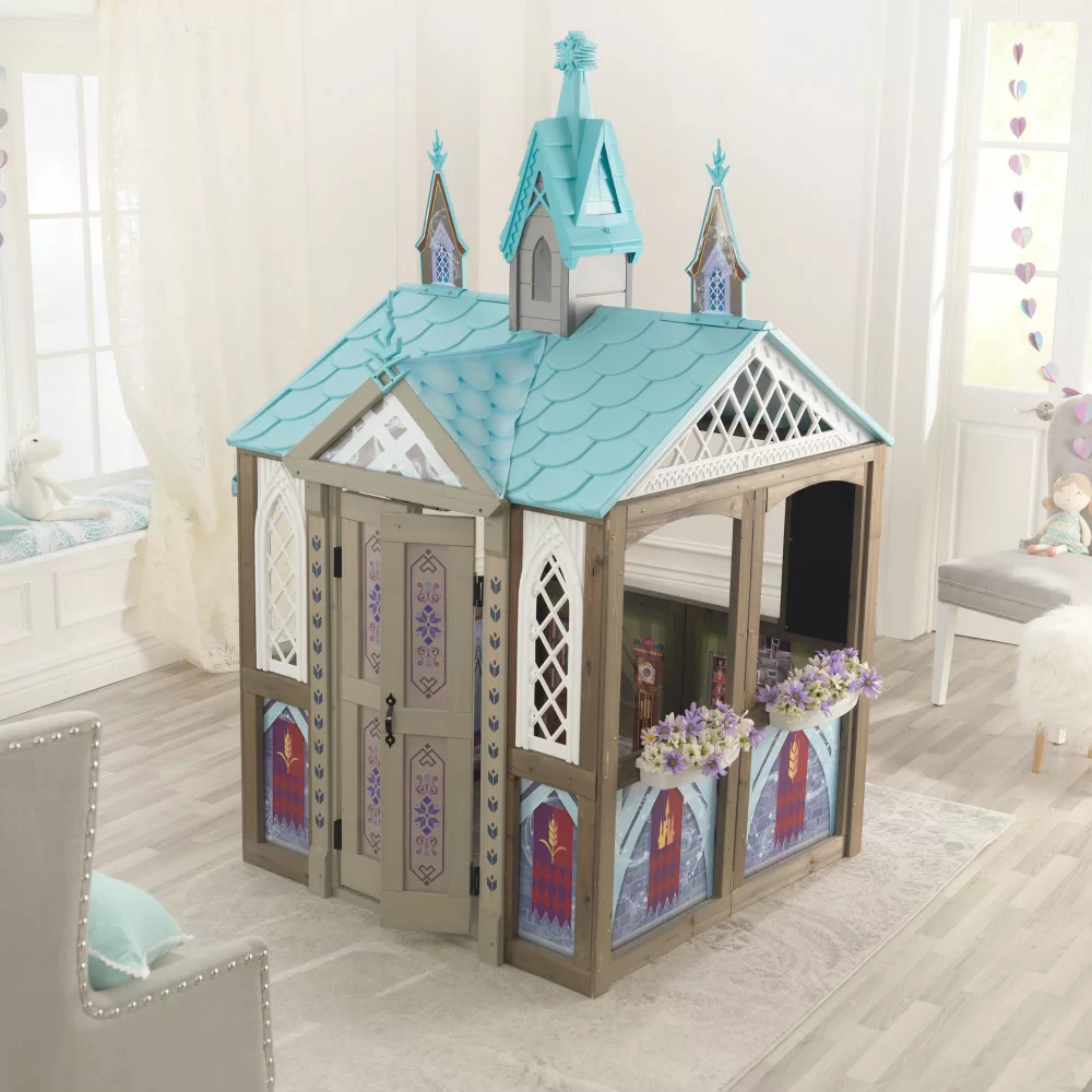 Disney Frozen Arendelle 53.46″ x 49.61″ Solid Wood Playhouse
