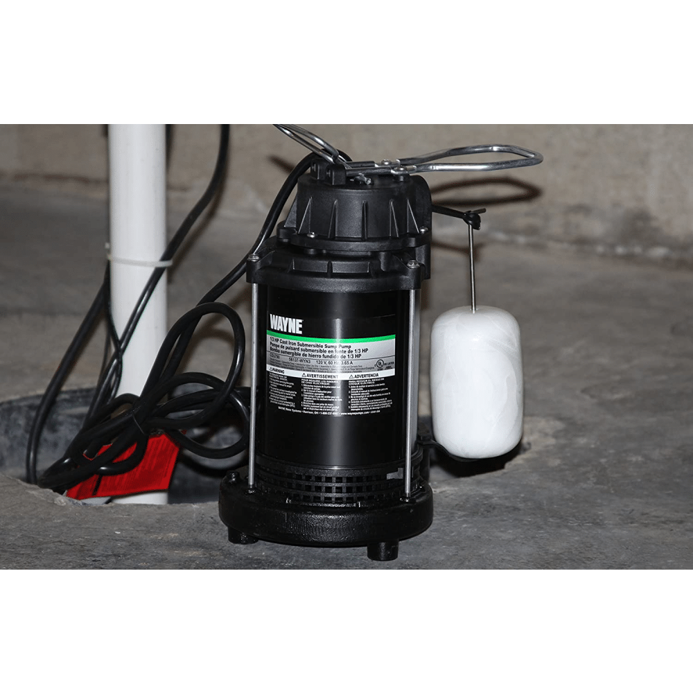 Wayne CDU790 1/3 HP Submersible Cast Iron And Steel Sump Pump With Integrated Vertical Float Switch