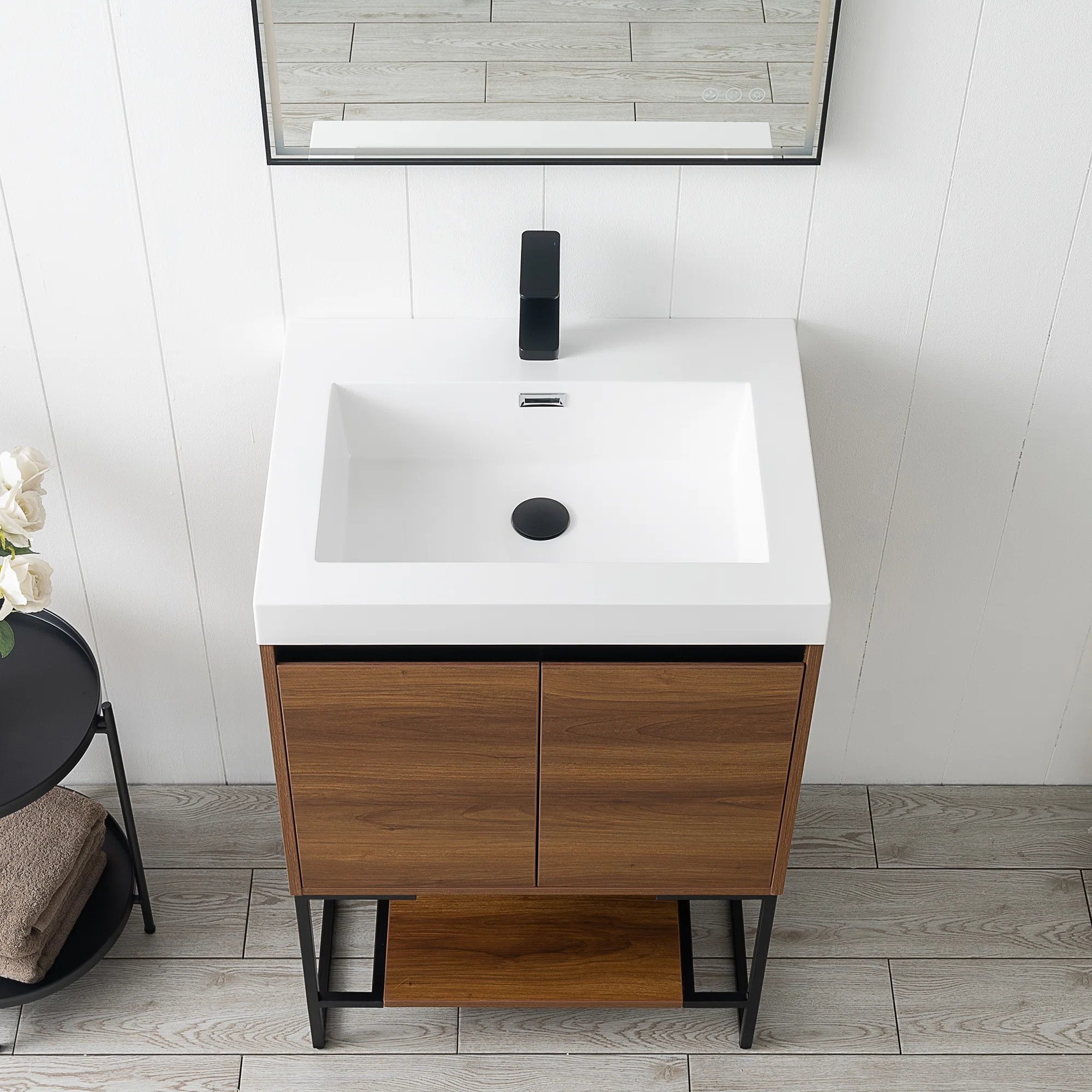 Ebern Designs Hartsel 24″ Single Bathroom Vanity Set