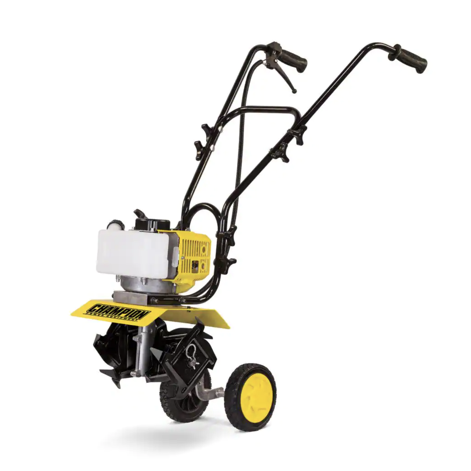 Champion Power Equipment 9.5 in. 43 cc 2-Stroke Portable Gas Garden Tiller Cultivator with Adjustable Depth (100882)