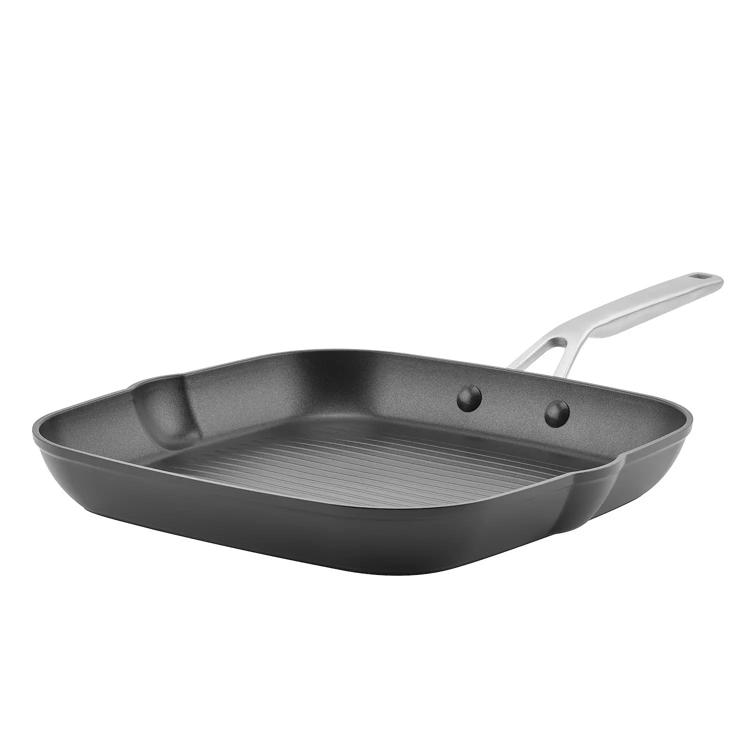 KitchenAid Hard-Anodized Induction 11.25-in. Nonstick Square Grill Pan