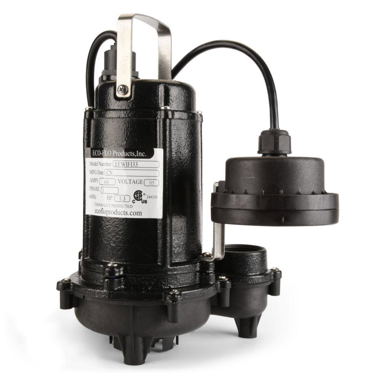 Eco Flo 1/3 Hp Wifi Enabled Sump Pump System