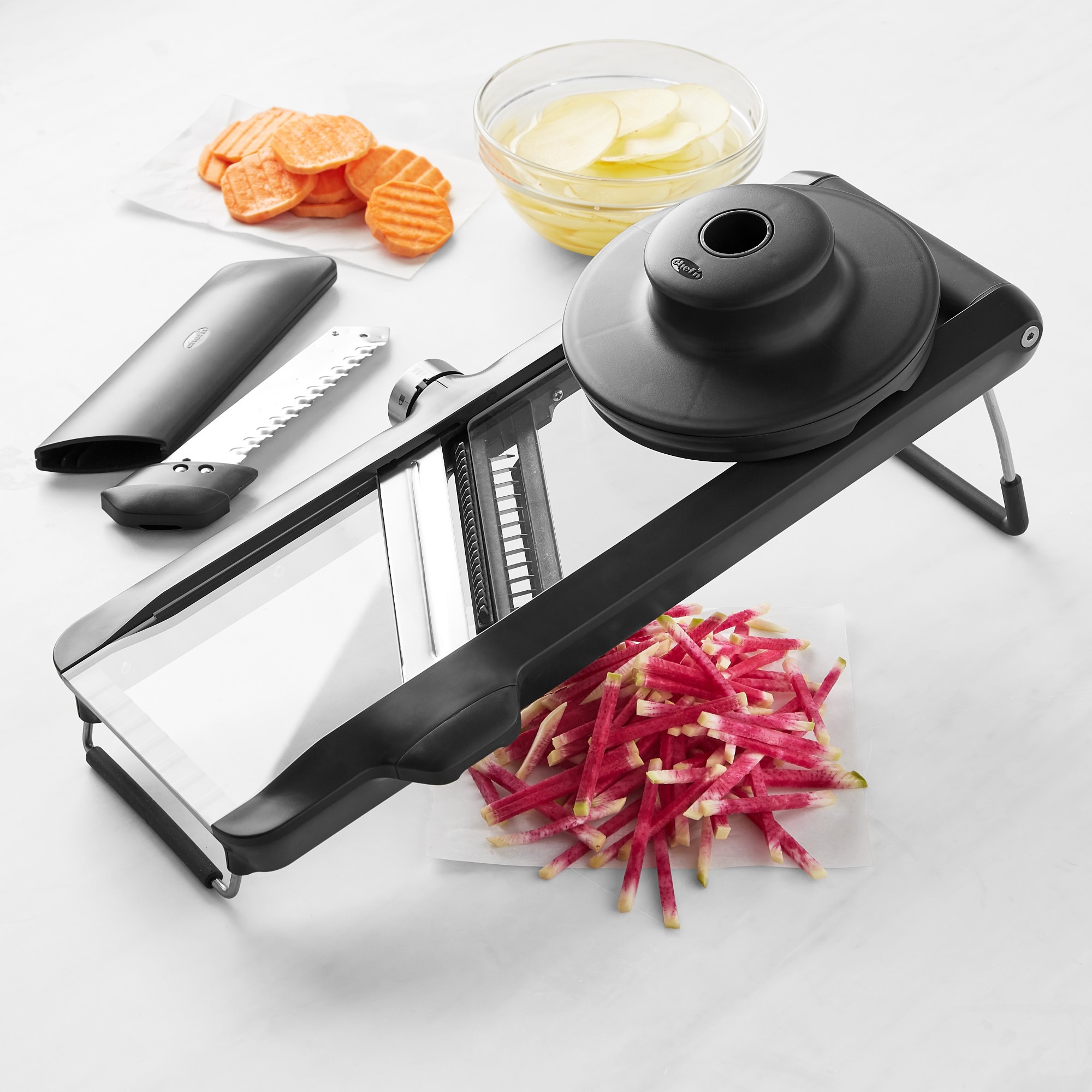 Chef-n Glass Mandoline. Black