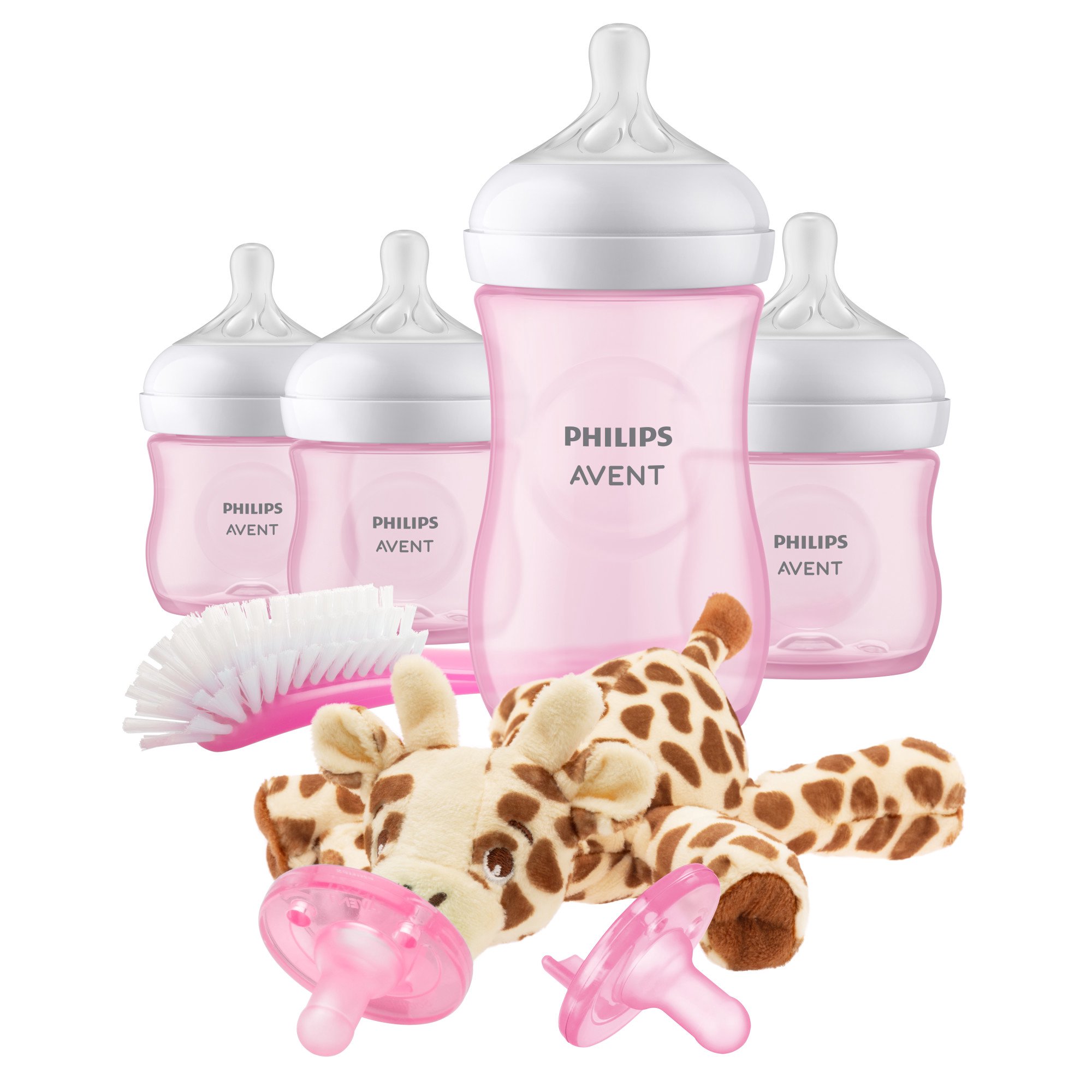 Philips Avent Natural Baby Bottle with Natural Response Nipple. Pink SCD838/03