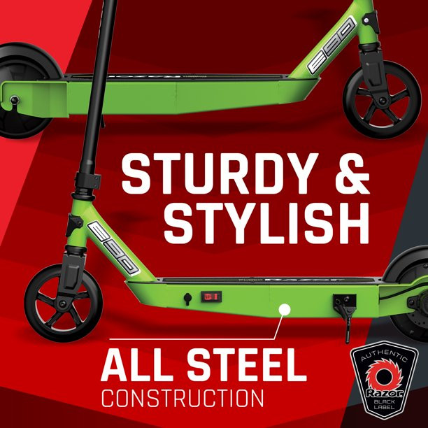 Razor Black Label E90 Electric Scooter. For Kids Ages 8+ And Up To 120 Lbs