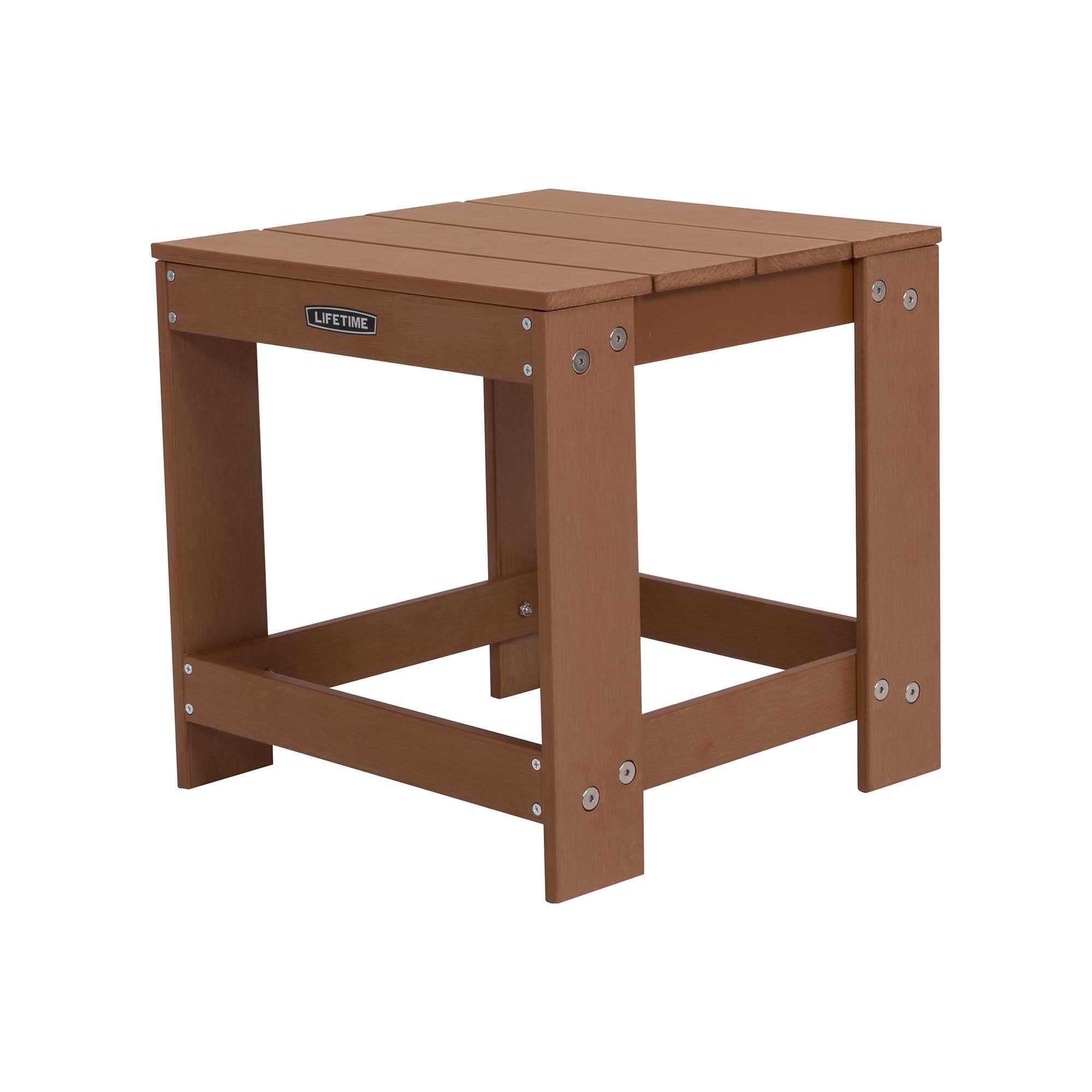 Lifetime 60246 Adirondack Square Table. Faux Wood Brown