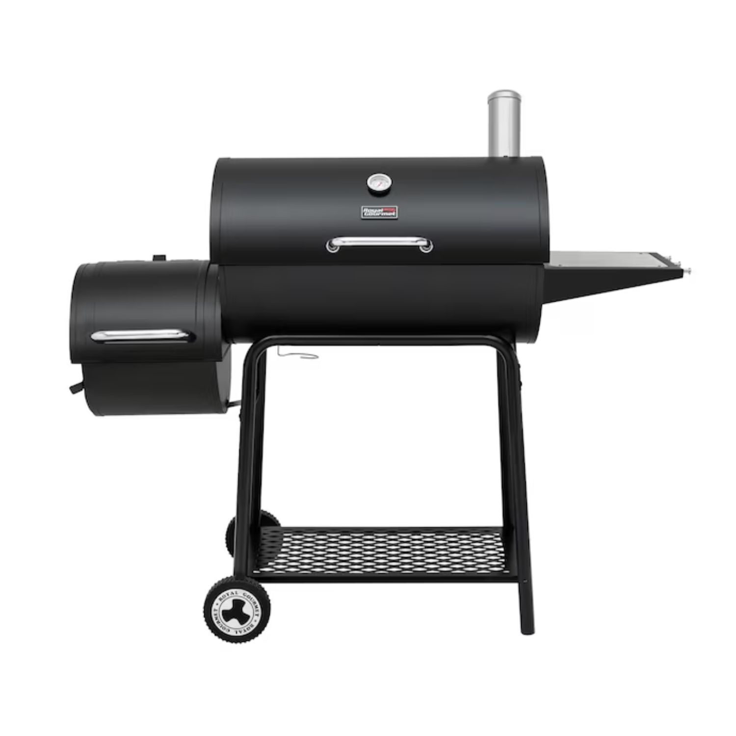 Royal Gourmet 27-in W Black Barrel Charcoal Grill
