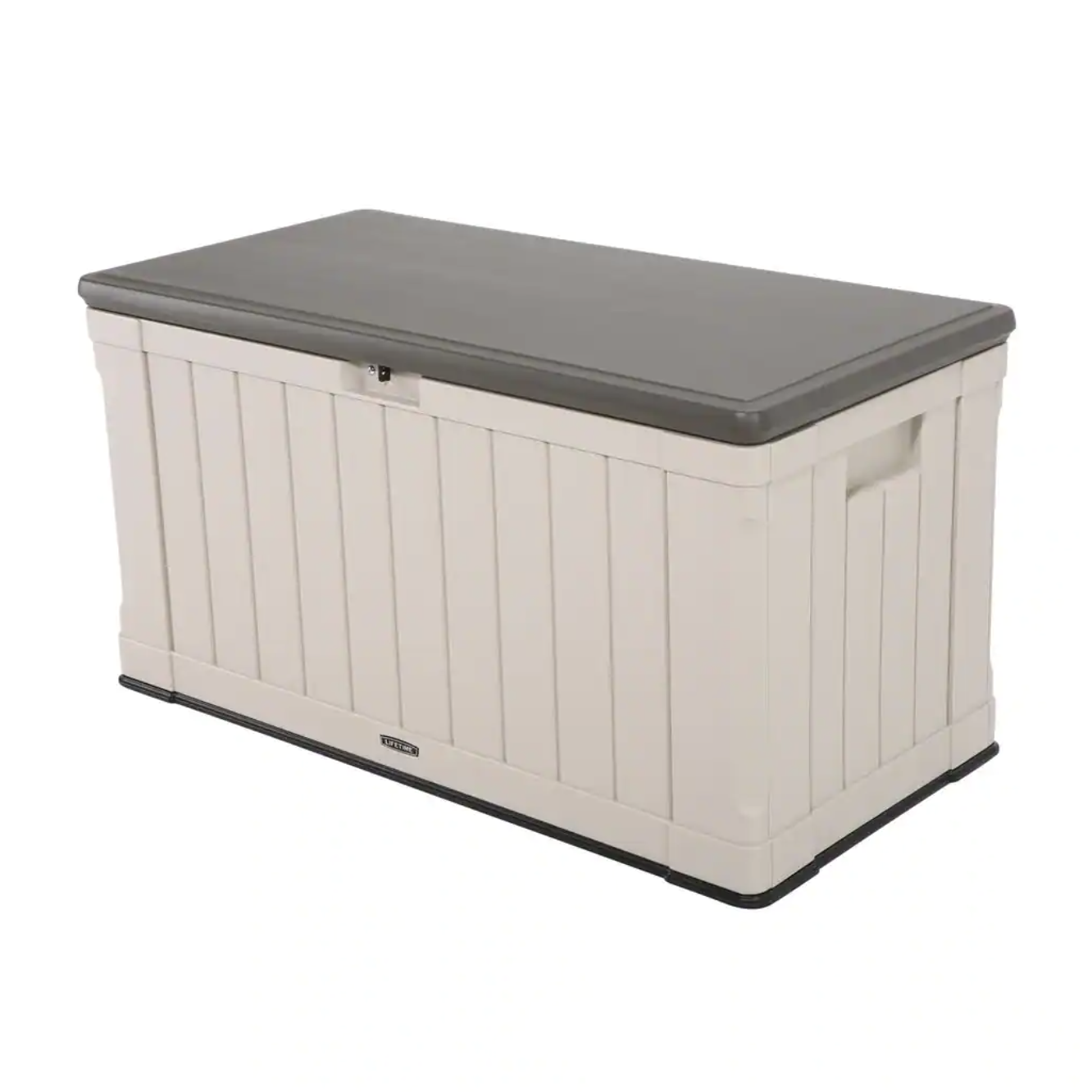 Lifetime 116 Gal. Heavy-Duty Outdoor Storage Deck Box. Desert Sand