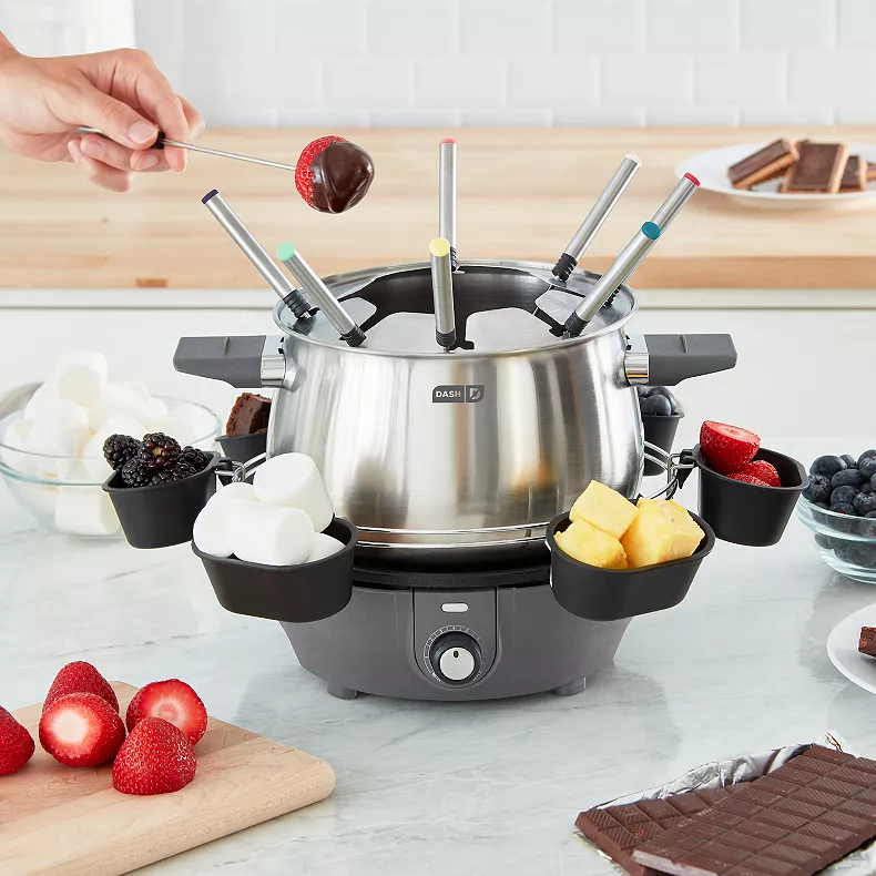 Dash Deluxe Fondue Maker. Gray
