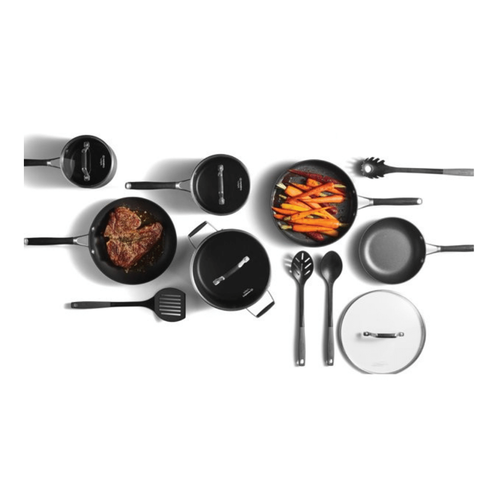 Calphalon Hard-Anodized Nonstick Pots and Pans. 14-Piece Cookware Set in Black