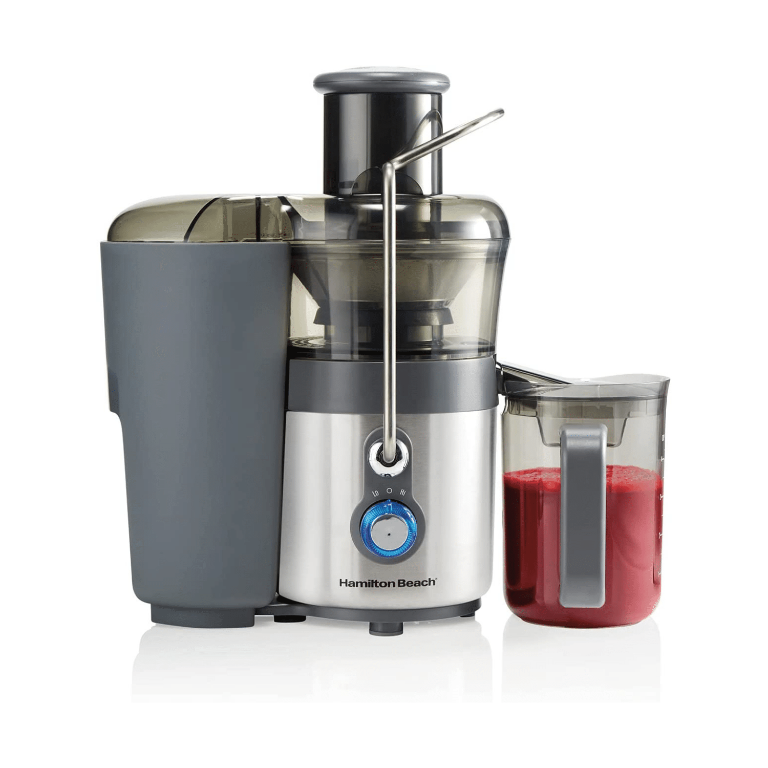 Hamilton Beach Big Mouth Premium Juice Extractor - 40 oz Pitcher. 2 Speeds. Silver