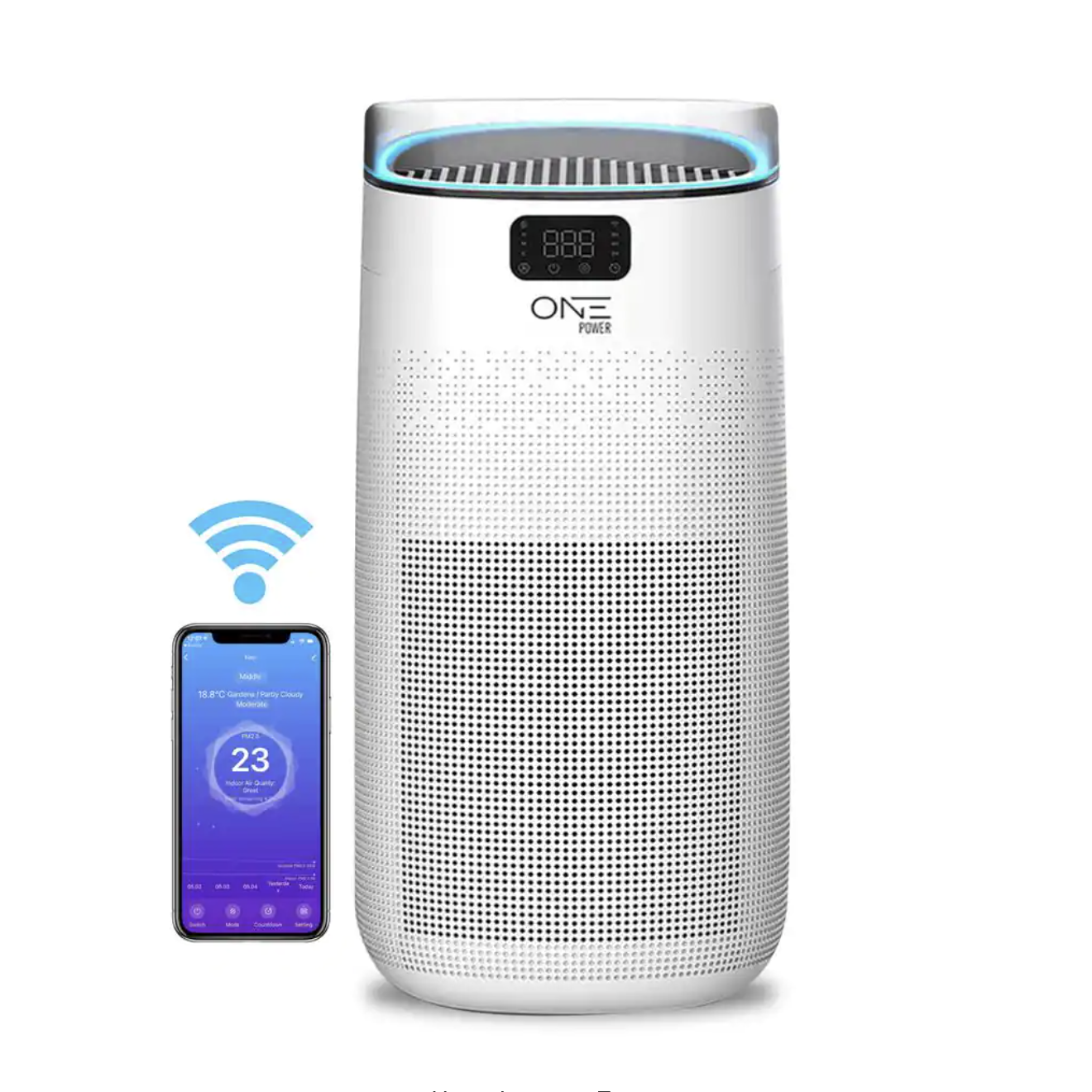 One Smart Consumer Electronics Gear Neo Smart Air Purifier with Voice Control. HEPA Filter Included
