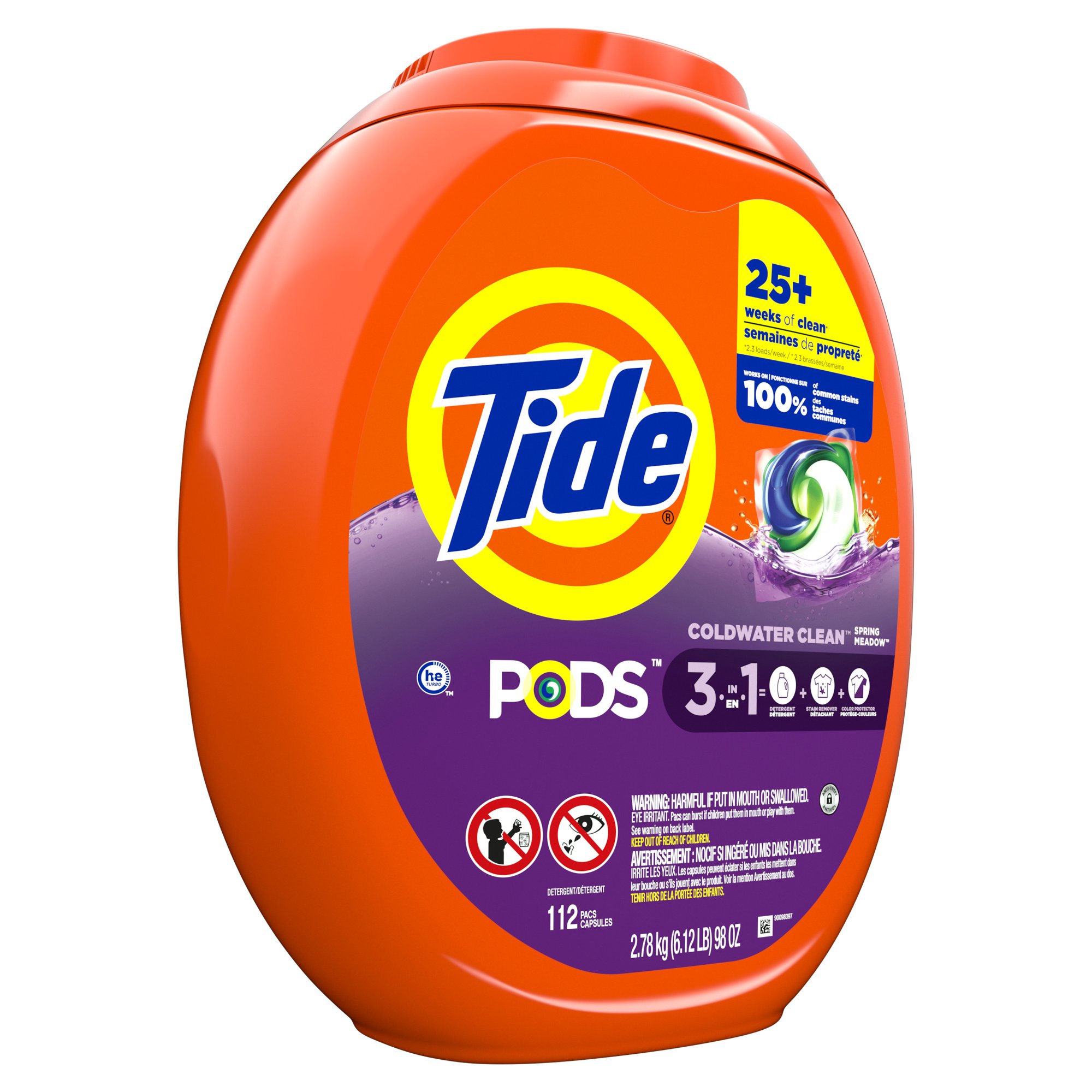 Tide PODS Laundry Detergents Spring Meadow. 112 Count
