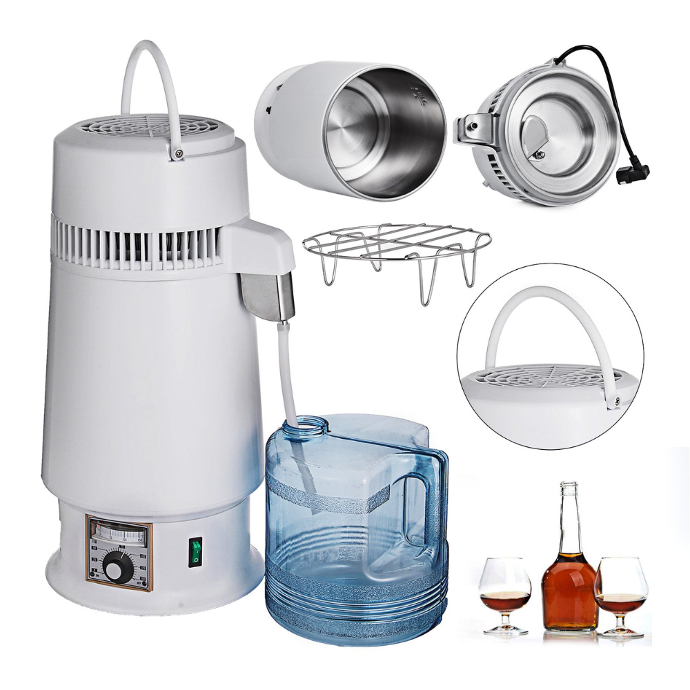 Vevor 1.1 Gal/4L Water Distiller Countertop. 750W Digital Control Distilling Water Machine with Handle
