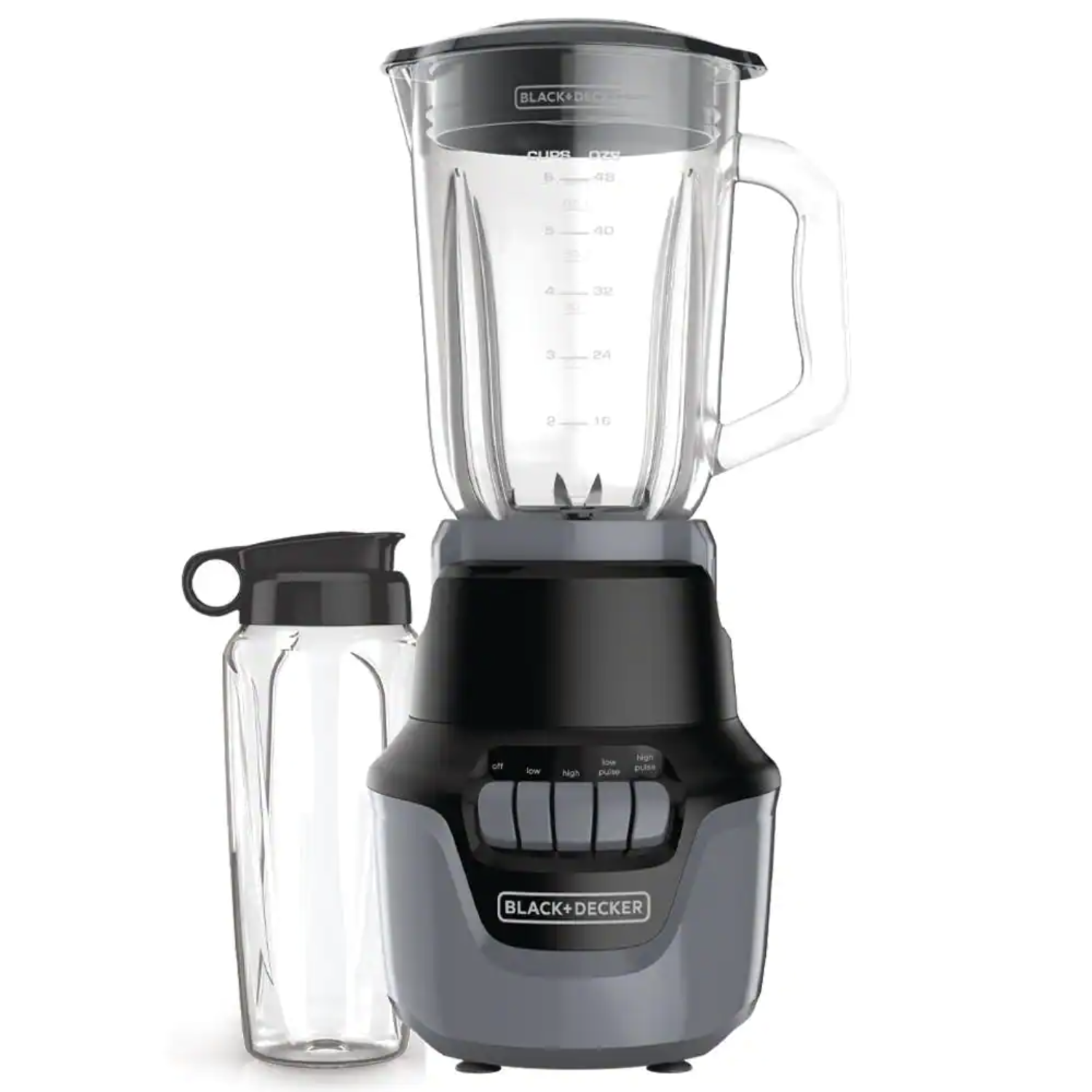 Black + Decker Helix Performance 48 oz. 4-Speed Matte Black Blender