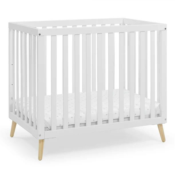 Delta Children Essex Convertible Mini Baby Crib with 2.75-Inch Mattress