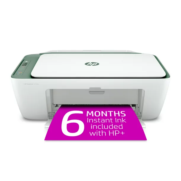 HP DeskJet 2742e Wireless Color All-in-One Inkjet Printer (Green Matcha) With 6 Months Instant Ink Included