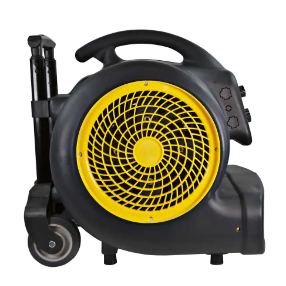 Comfort Zone 1 HP High-Velocity Air Mover Carpet Dryer Blower Fan with Timer