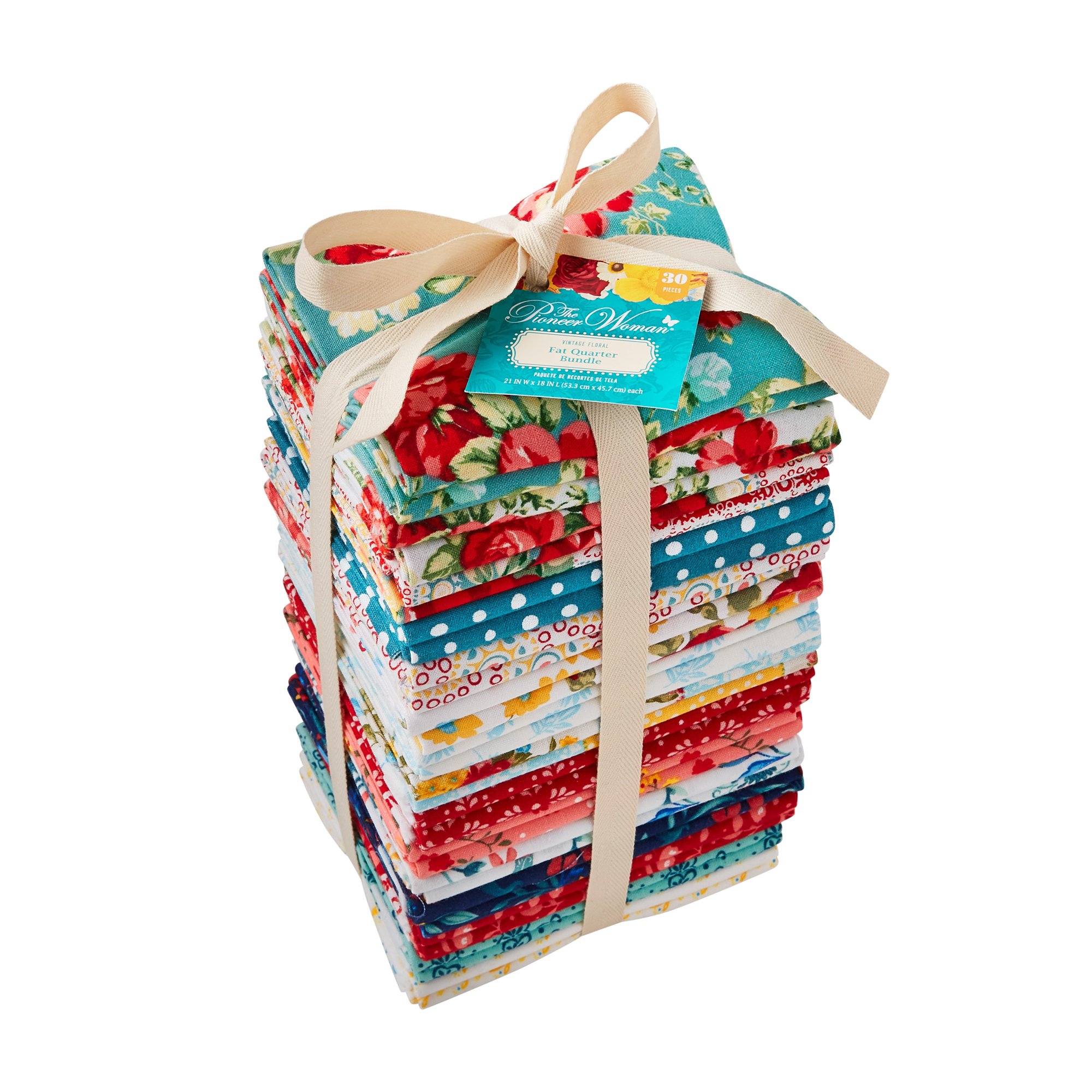 The Pioneer Woman 21″ X 18″ Fat Quarter Cotton Precut Bundle Multi-Color. 30 Pieces (Copy) (Copy)