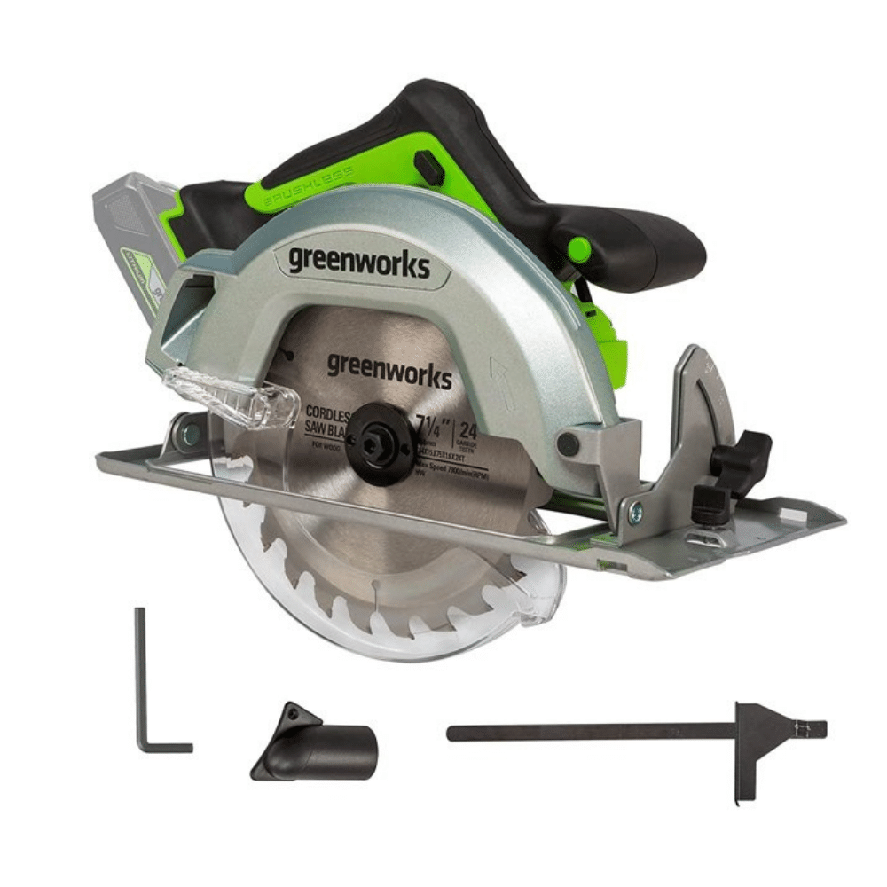 Greenworks 24V 7-1/4-Inch Brushless Circular Saw. Battery Not Included