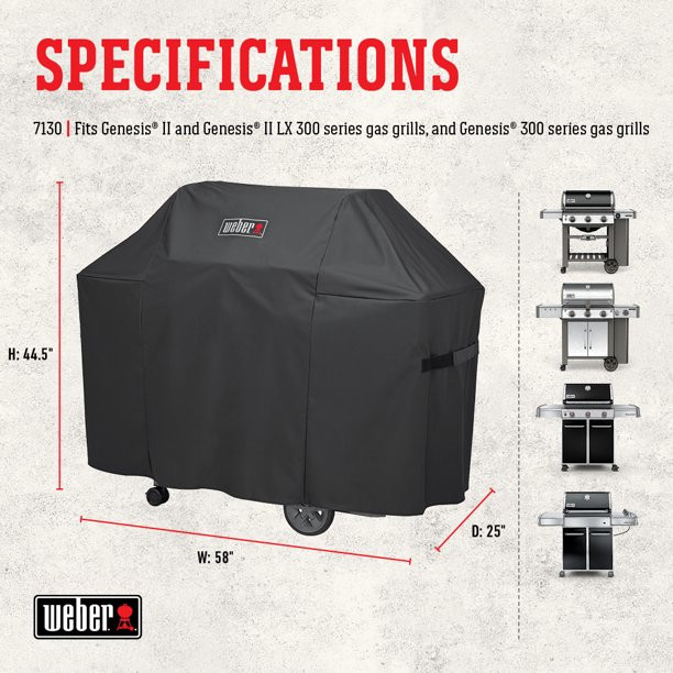 Weber Genesis II 300 Series Premium Gas Grill Cover