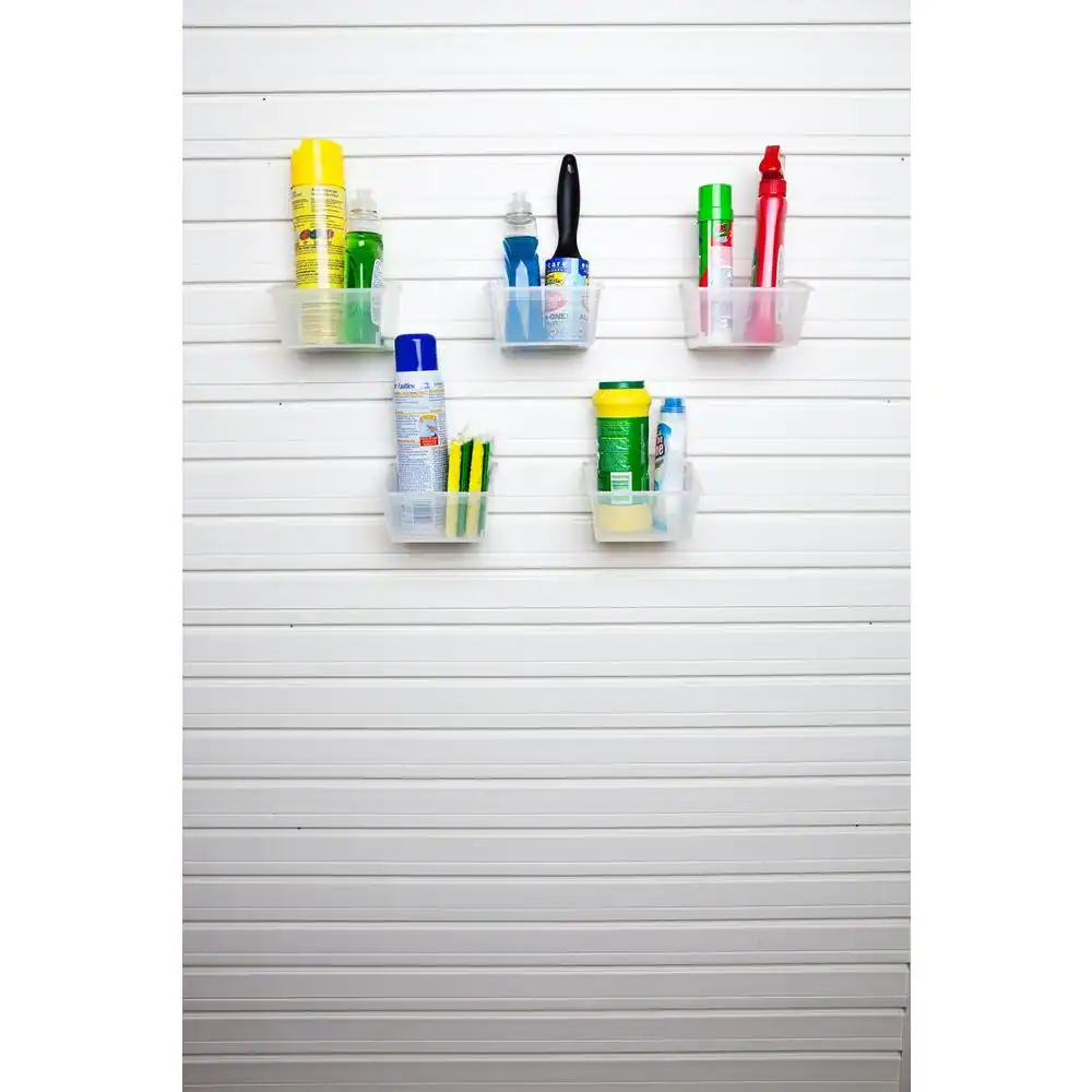 Flow Wall Modular Laundry and Utility Room Wall Storage Set with Accessories in White (20-Piece)