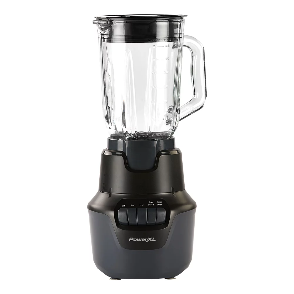 PowerXL Boost Blender Plus 4 Speed. 800 Watts. 48-oz Glass Jar. Black