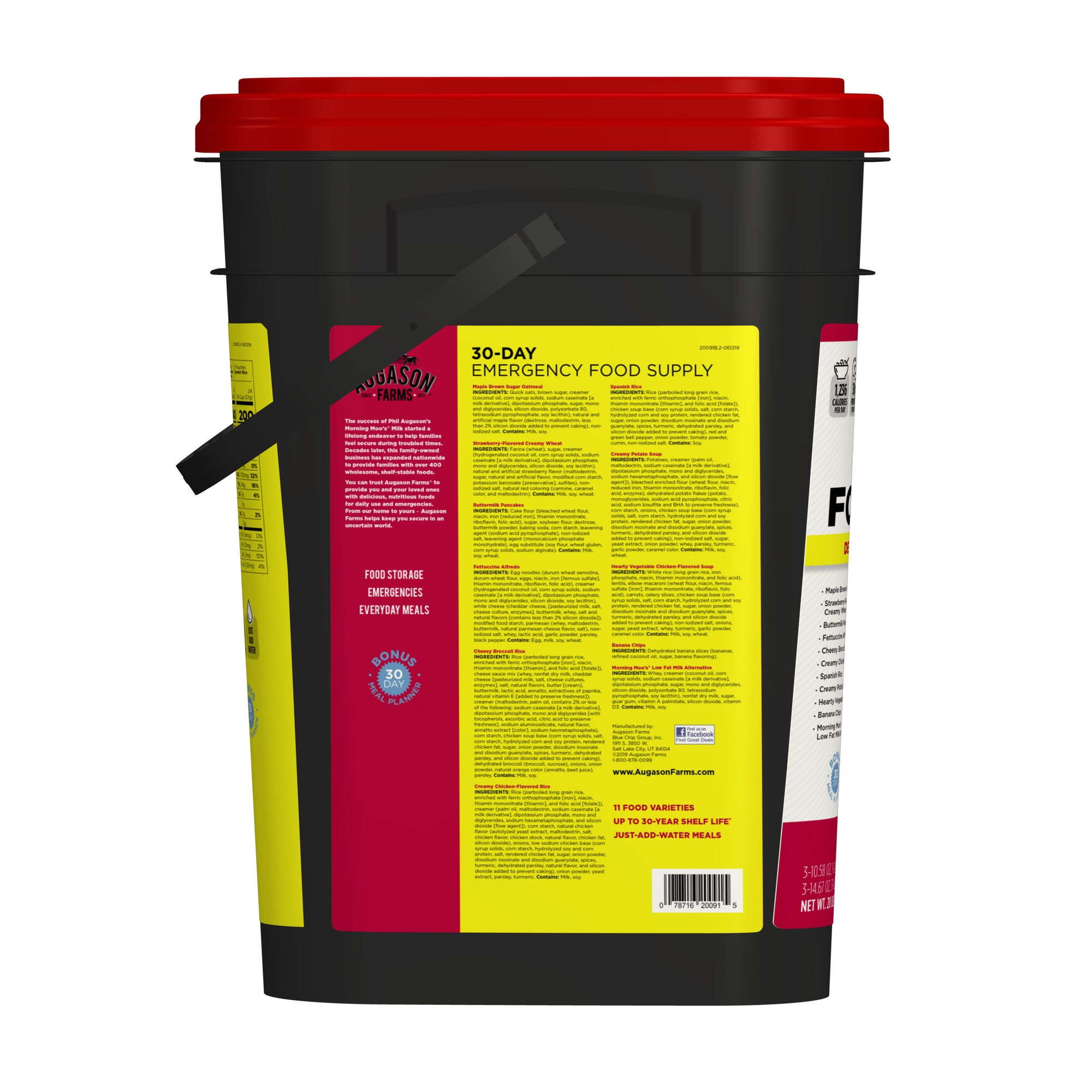 Augason Farms Deluxe 30-Day Emergency Food Supply. 25-Year Shelf Life. 20 lb 7.55 oz