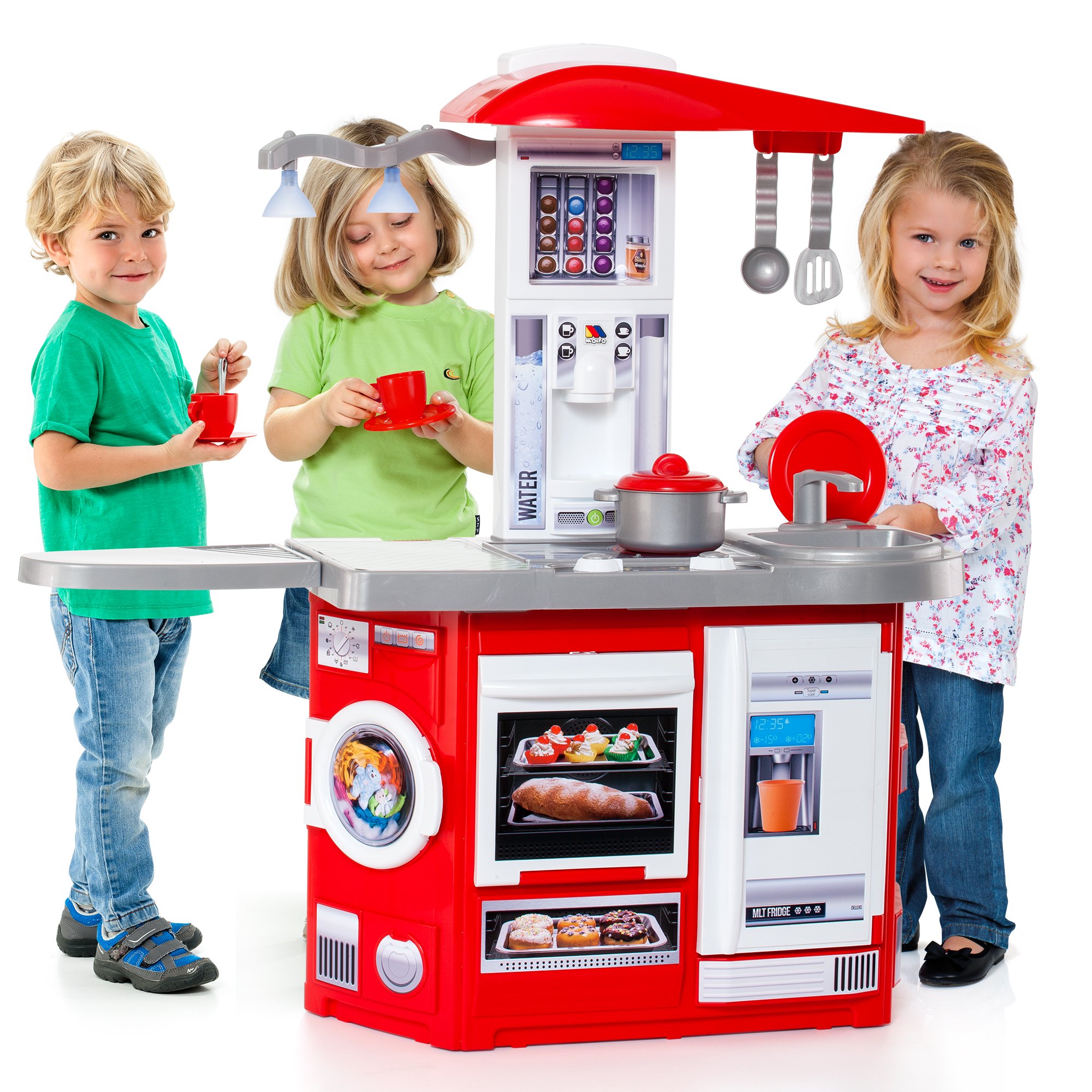 Molto Pretend Play Cook-n-Play Electronic Kitchen Playset with Accessories
