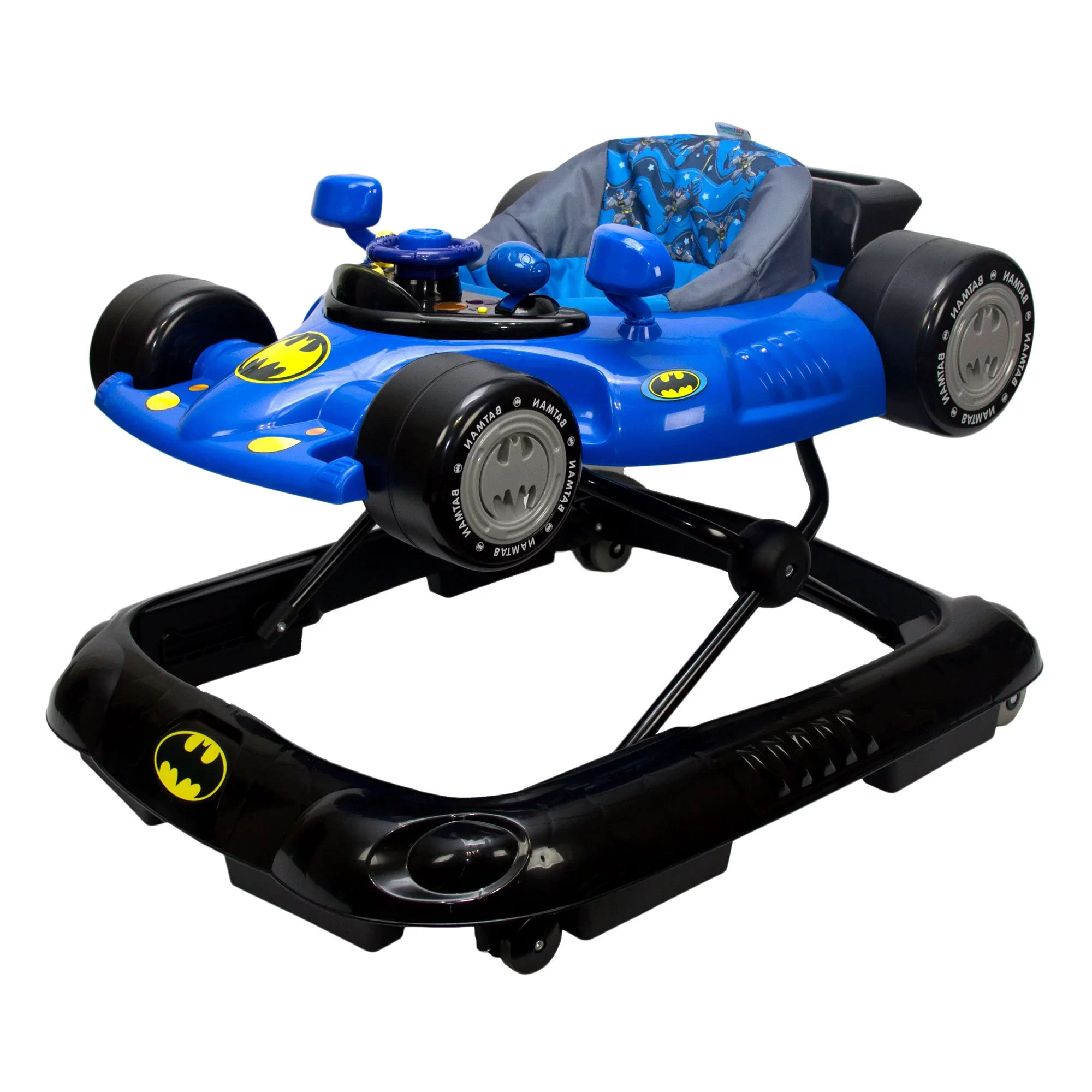 KidsEmbrace Baby Walker. DC Comics Batman Batmobile. Blue