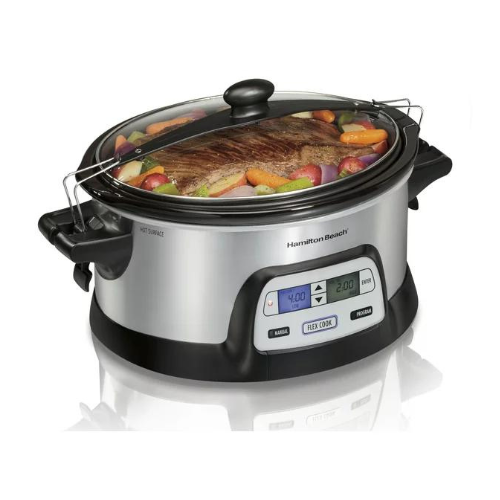 Hamilton Beach Programmable FlexCook 6 Quart Slow Cooker. Model 33861
