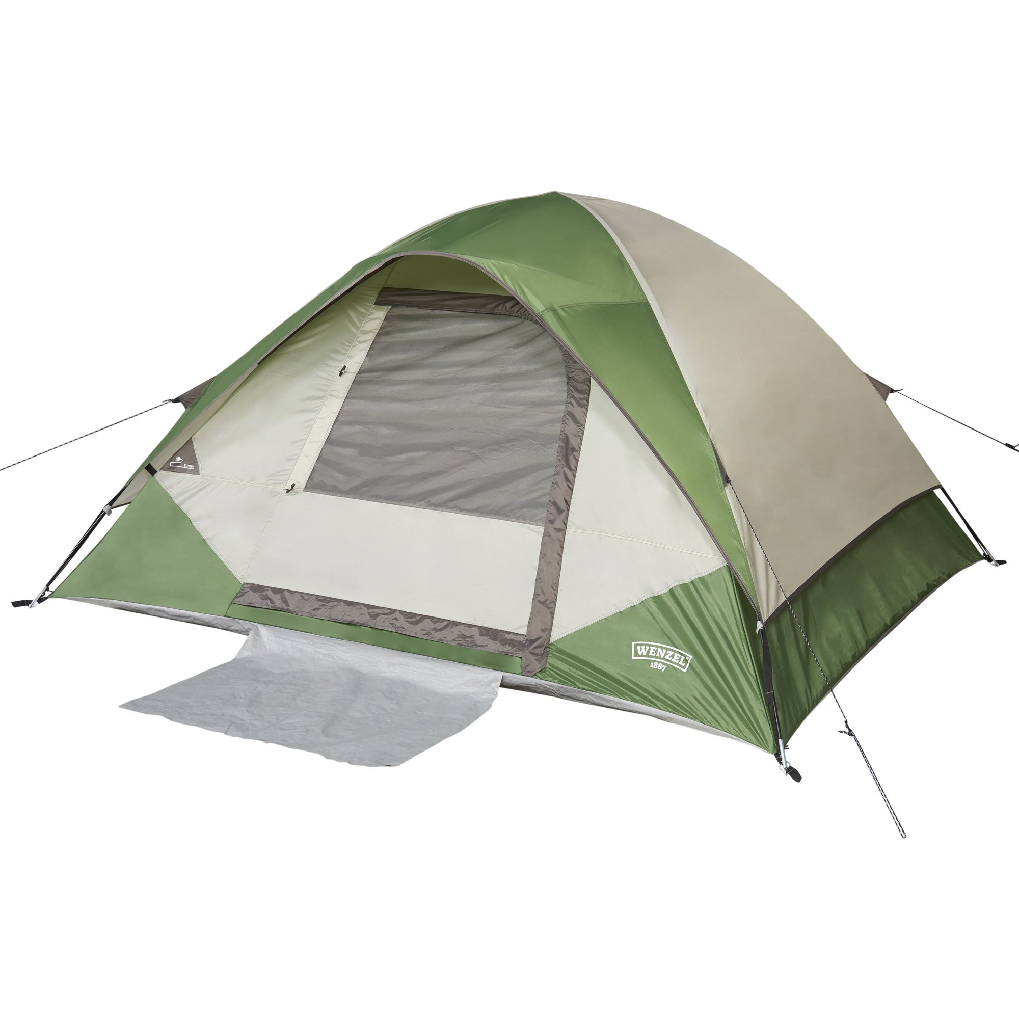 Wenzel 4-Person Dome Tent. Green