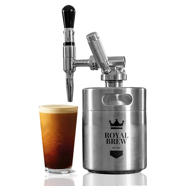 Royal Kitchen The Original Royal Brew Nitro Cold Brew Coffee Maker. 64 oz Home Keg