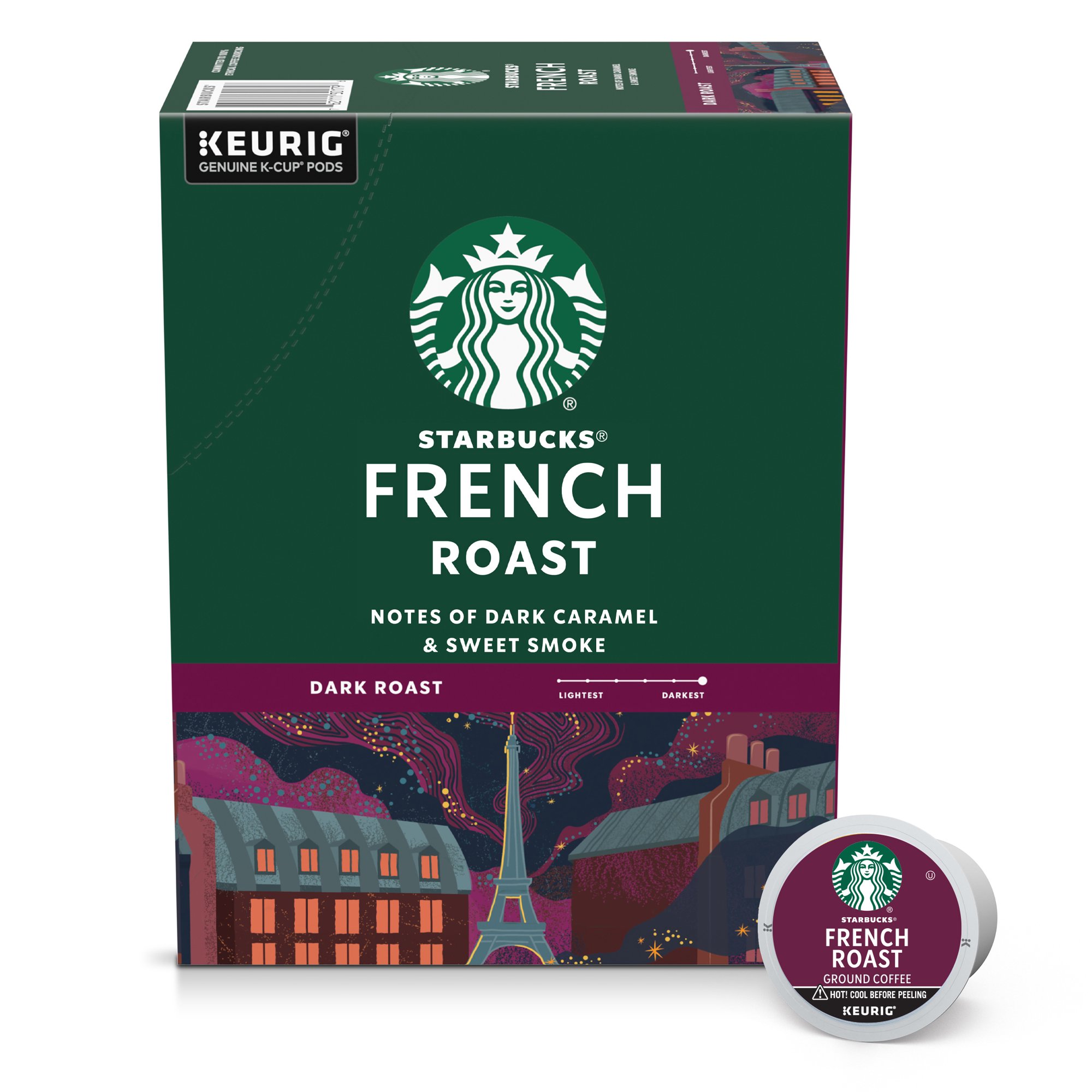 Starbucks French Roast. Dark Roast K-Cup Coffee Pods. 100% Arabica. 44 ct